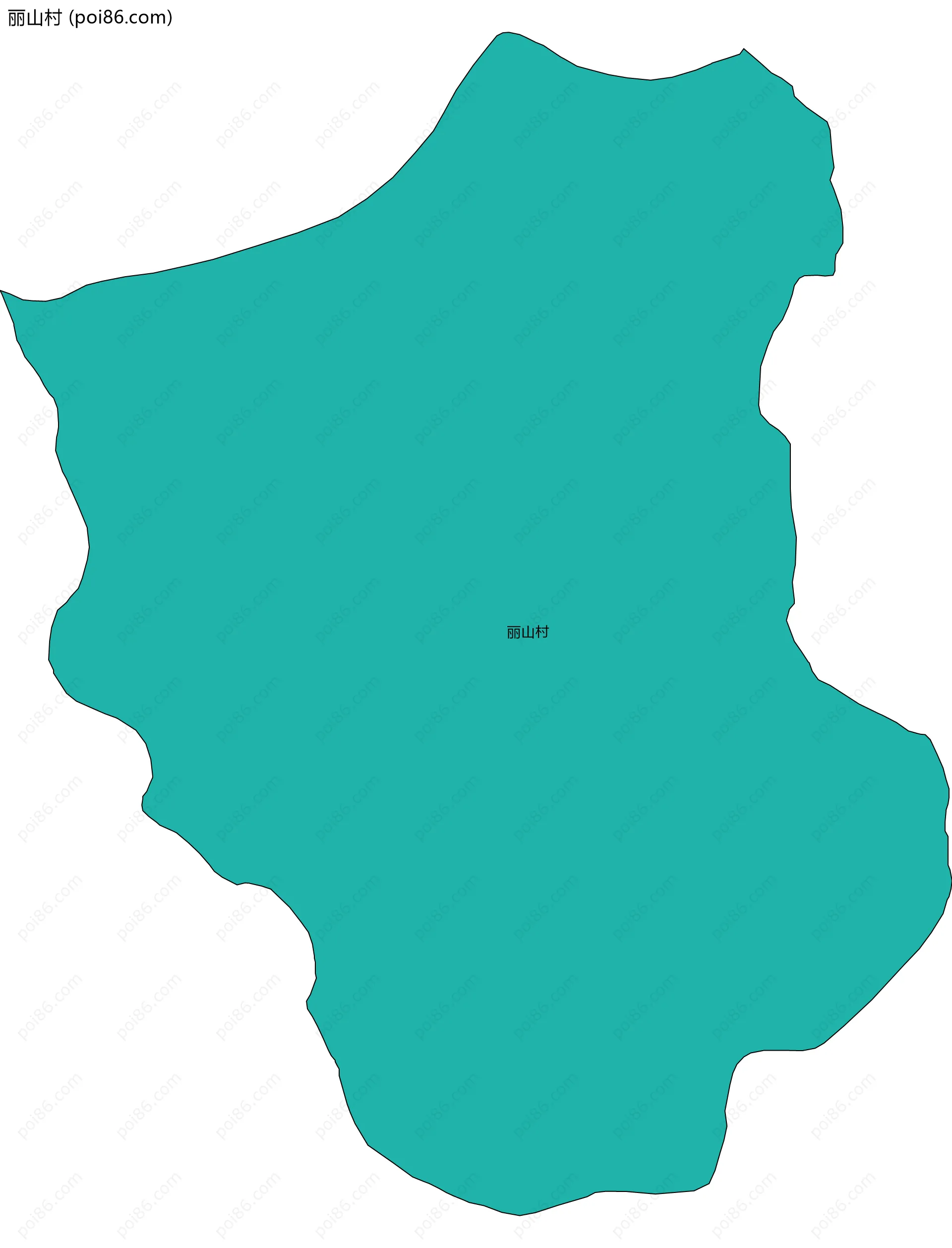 丽山村边界地图