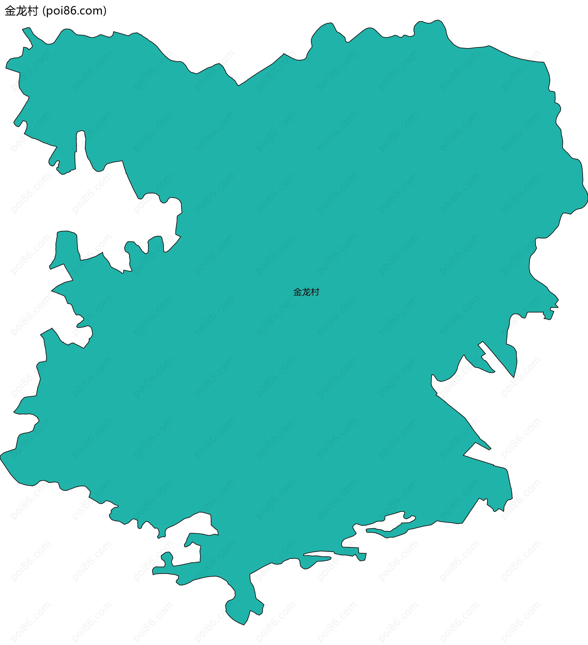 金龙村边界地图