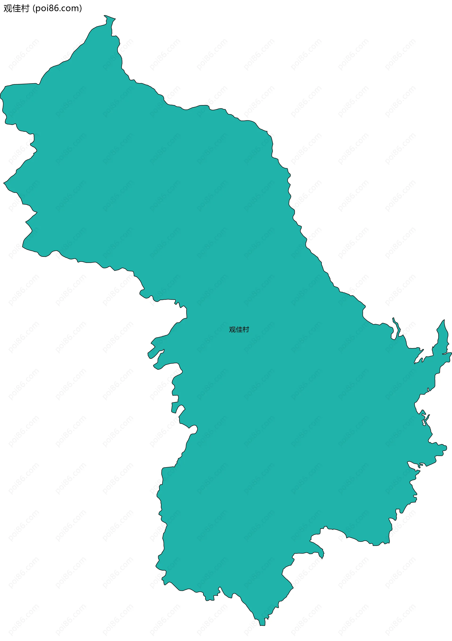 观佳村边界地图