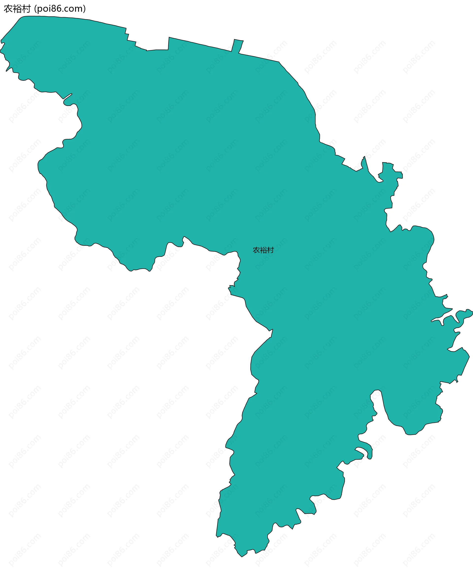 农裕村边界地图