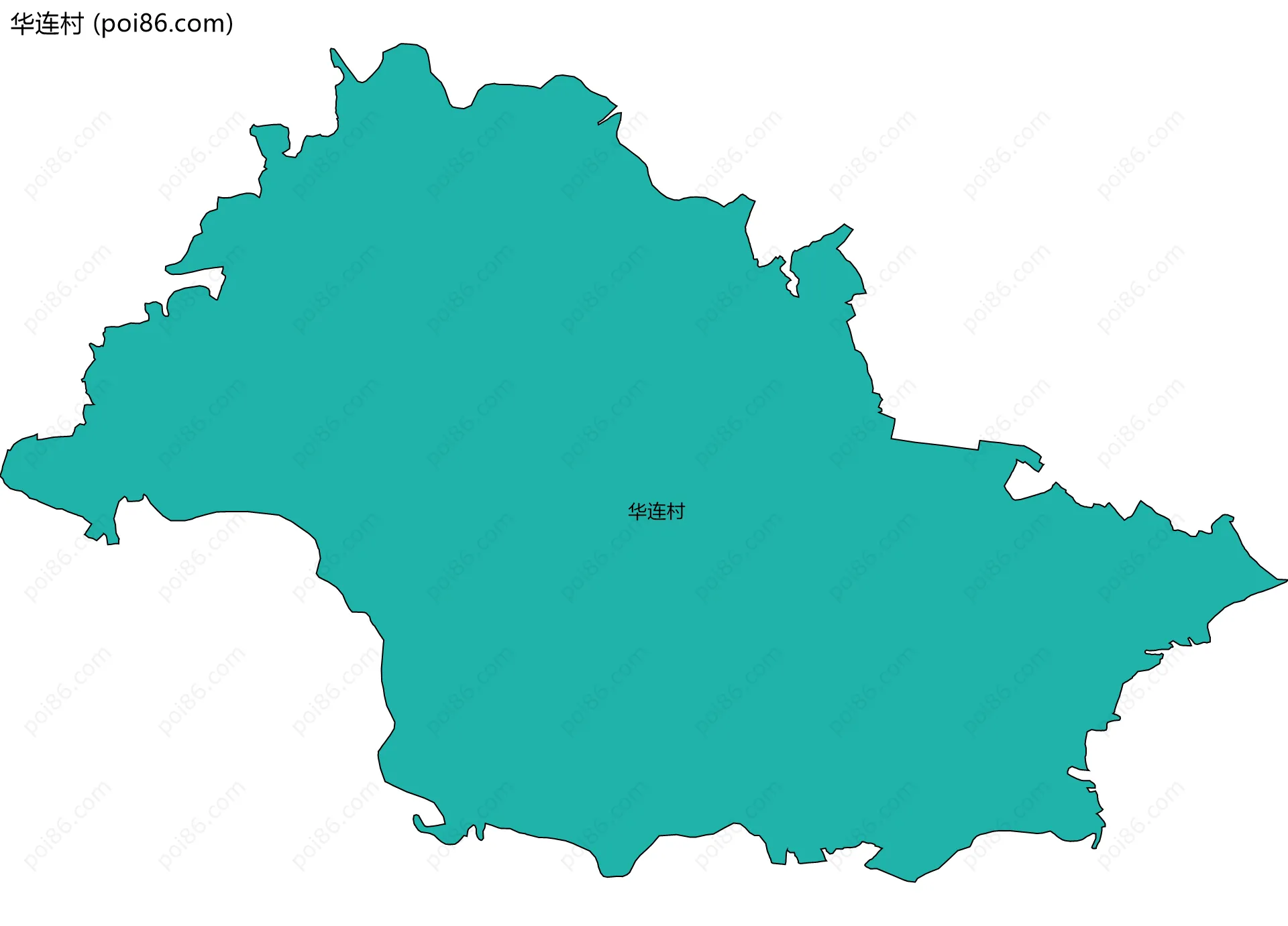 华连村边界地图