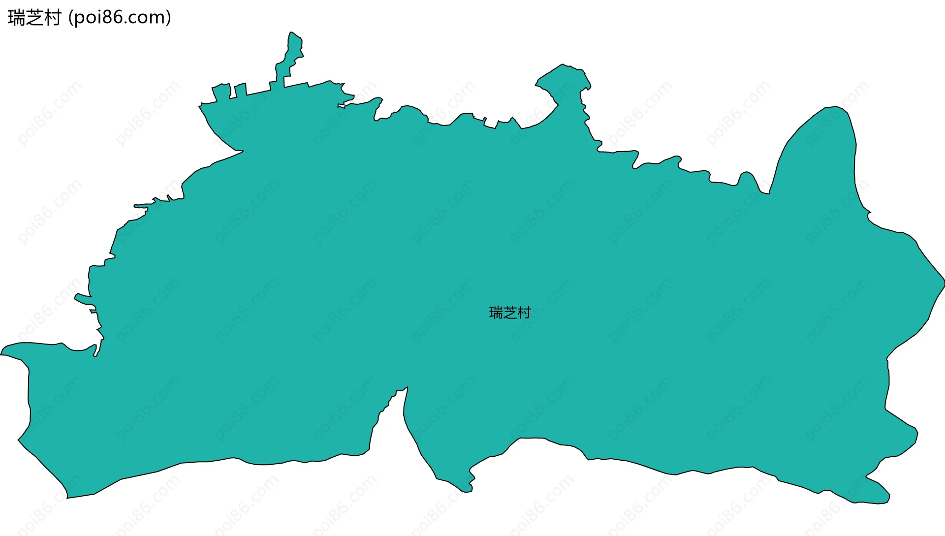 瑞芝村边界地图
