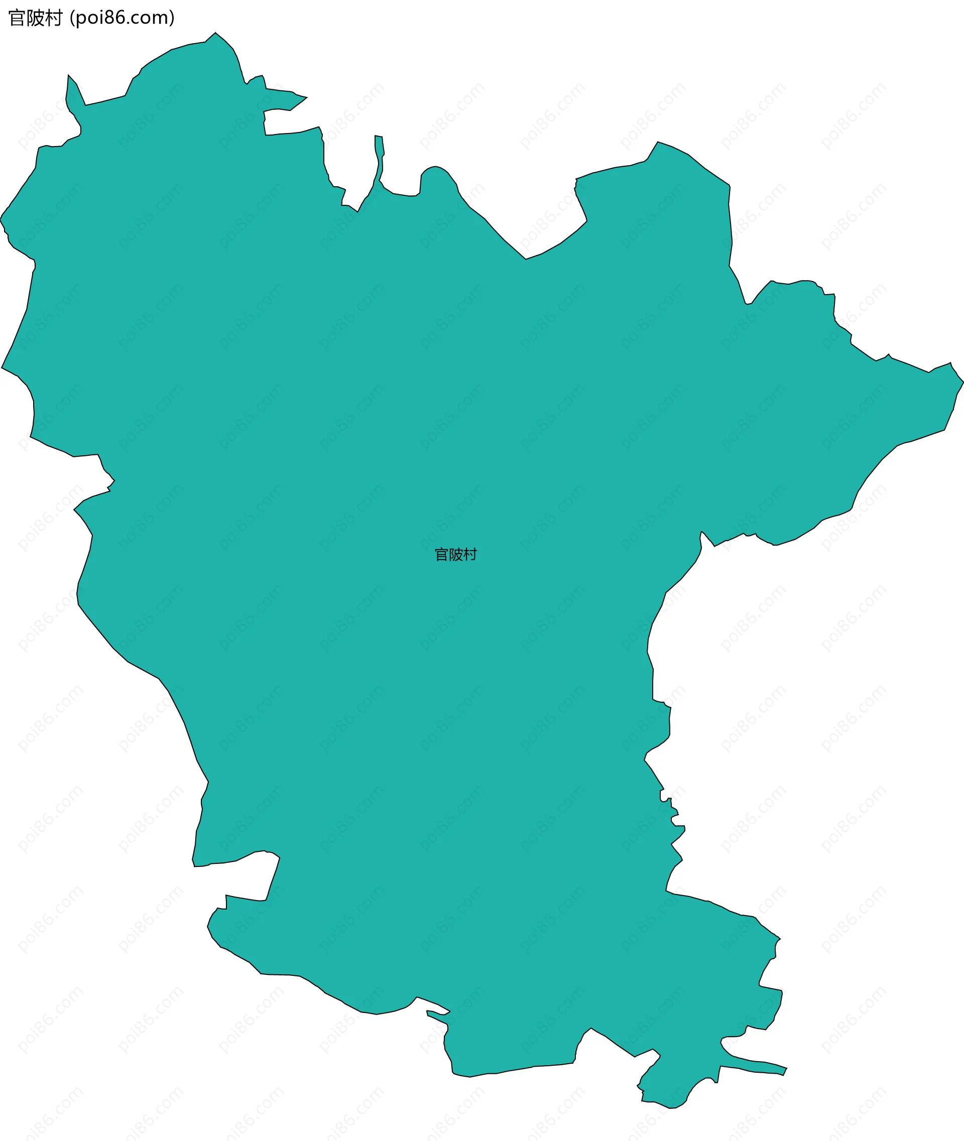 官陂村边界地图