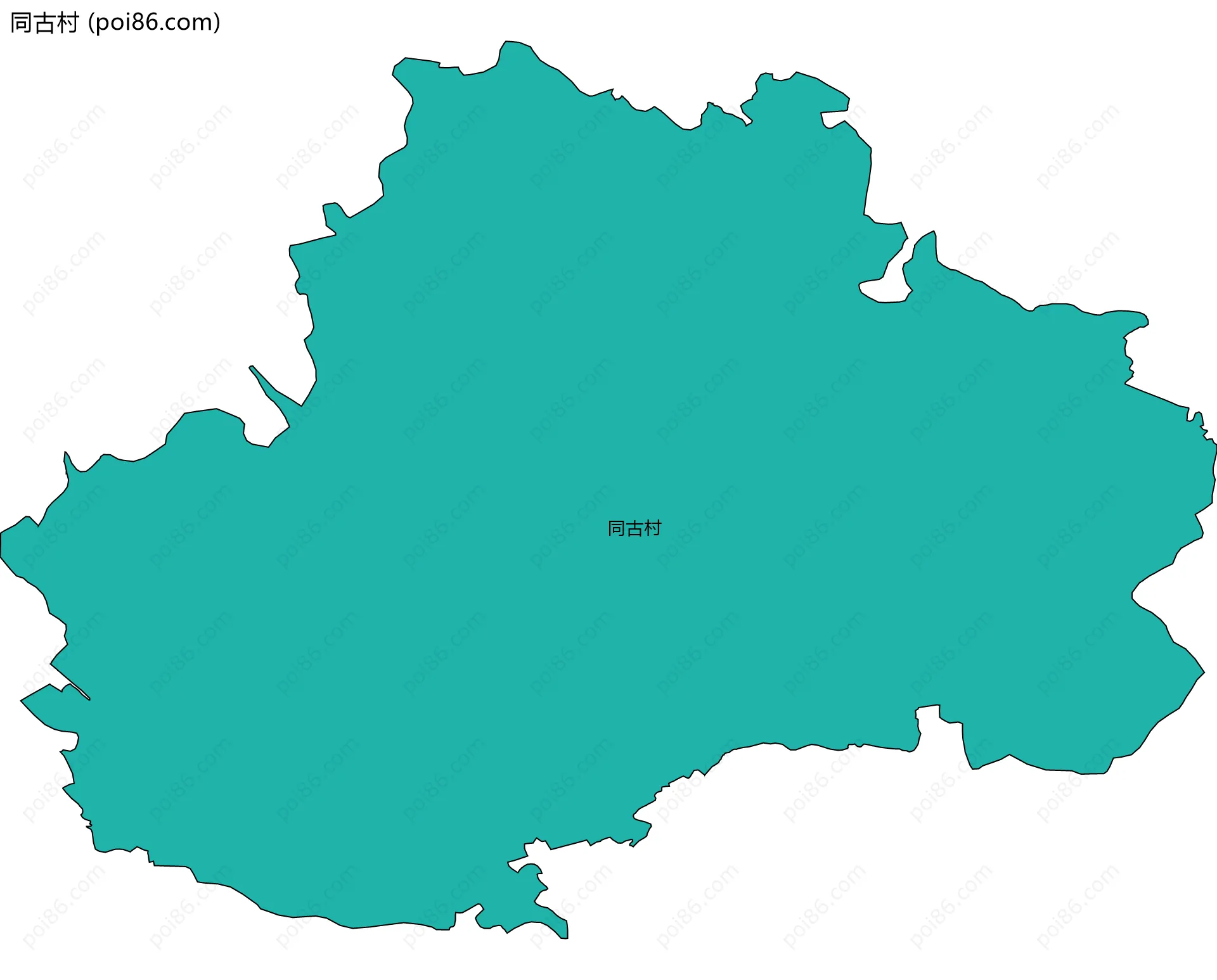 同古村边界地图