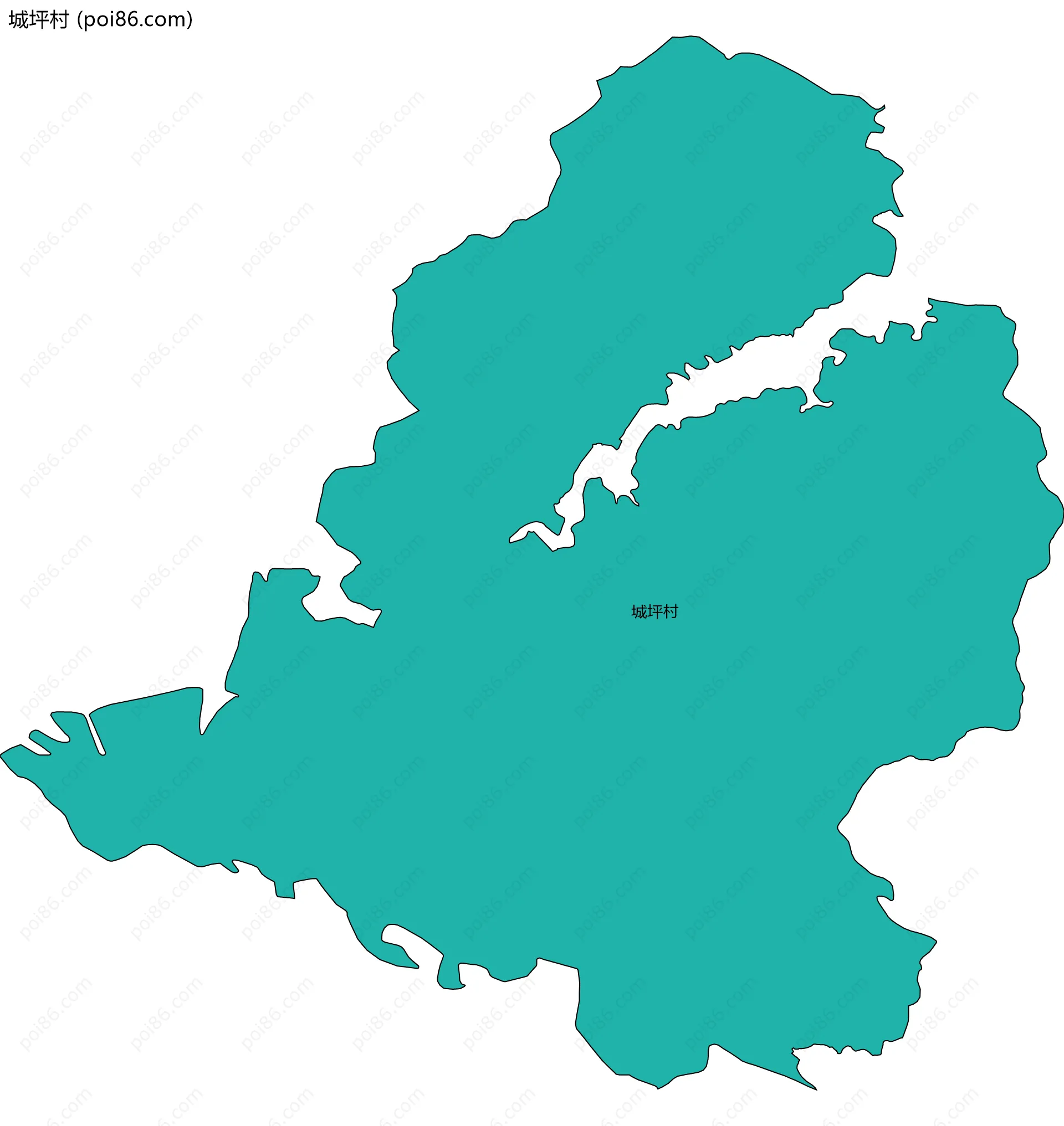 城坪村边界地图