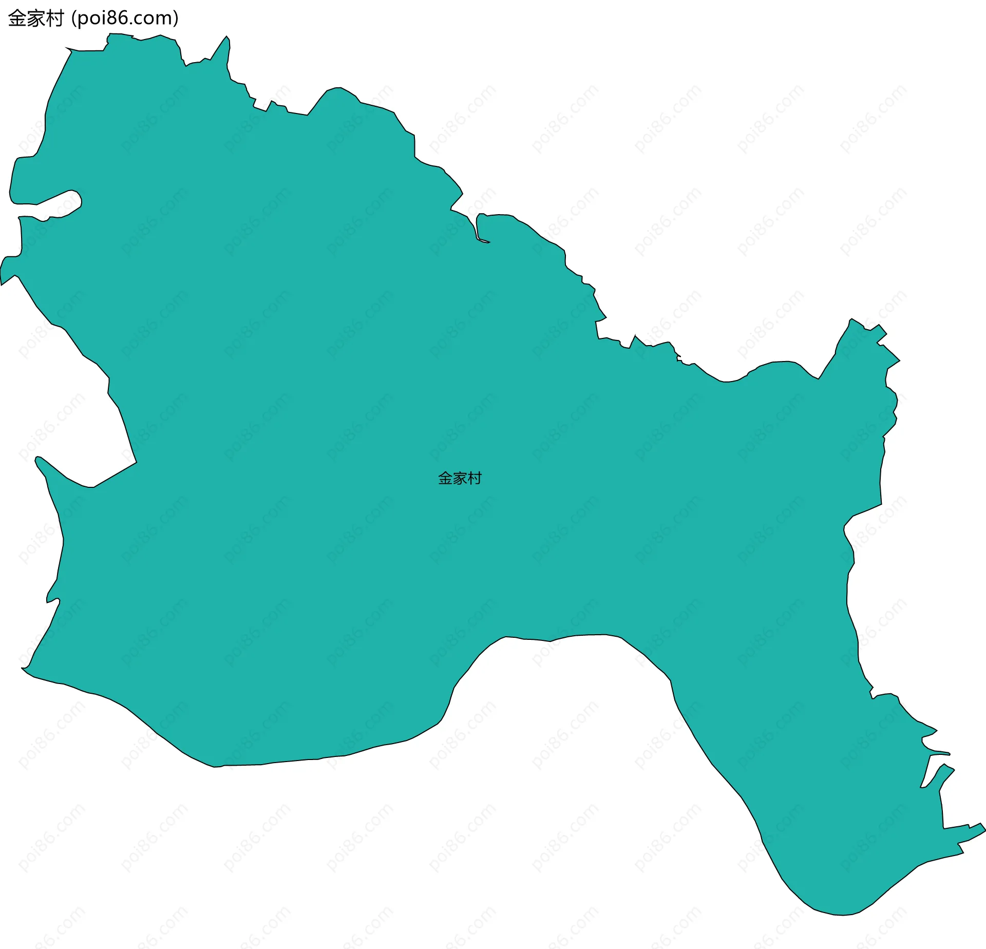 金家村边界地图