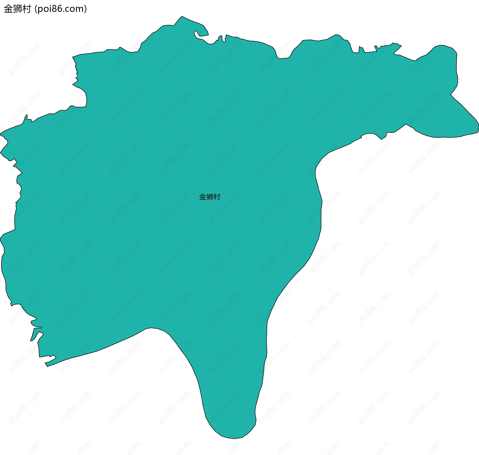 金狮村边界地图
