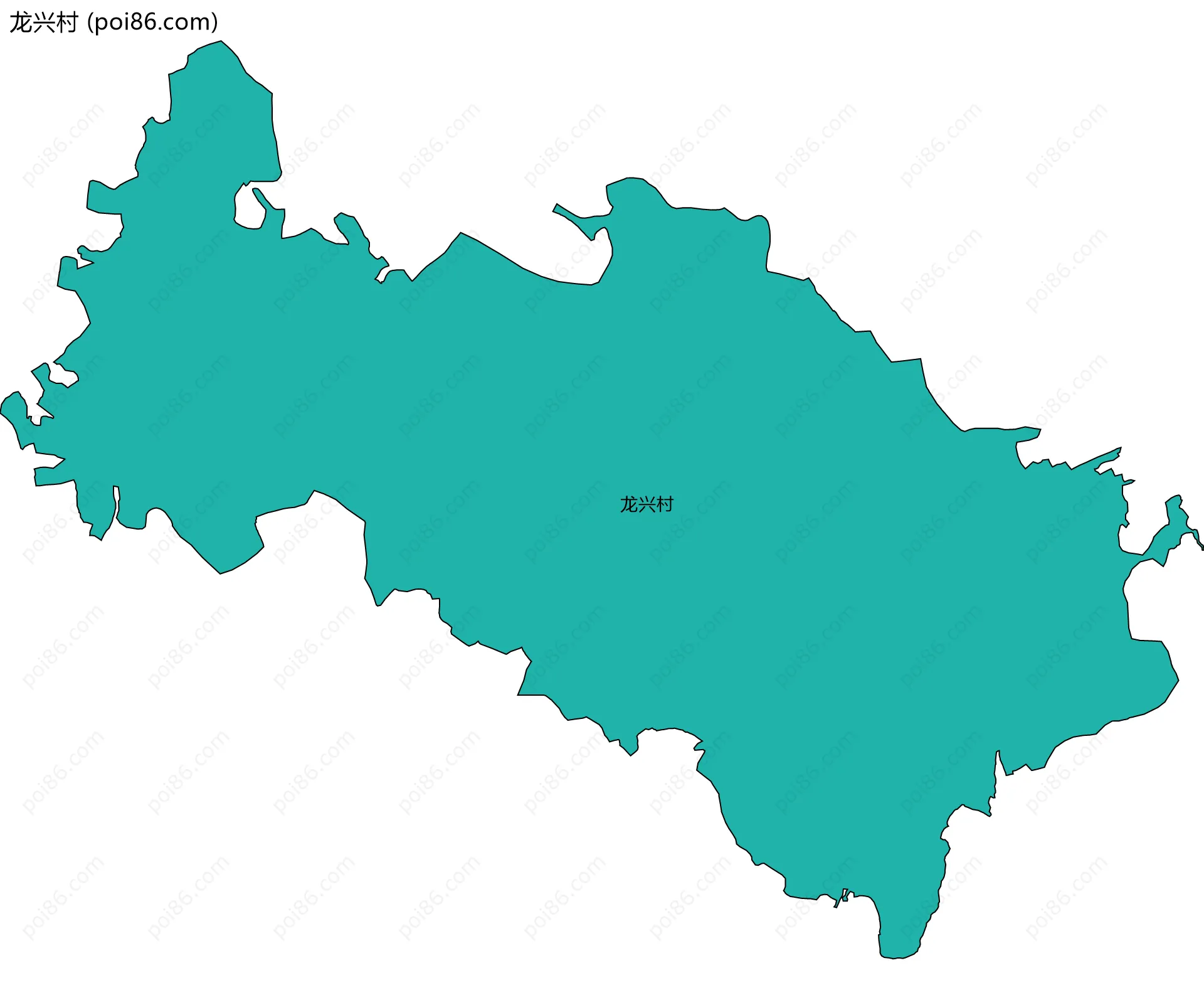 龙兴村边界地图