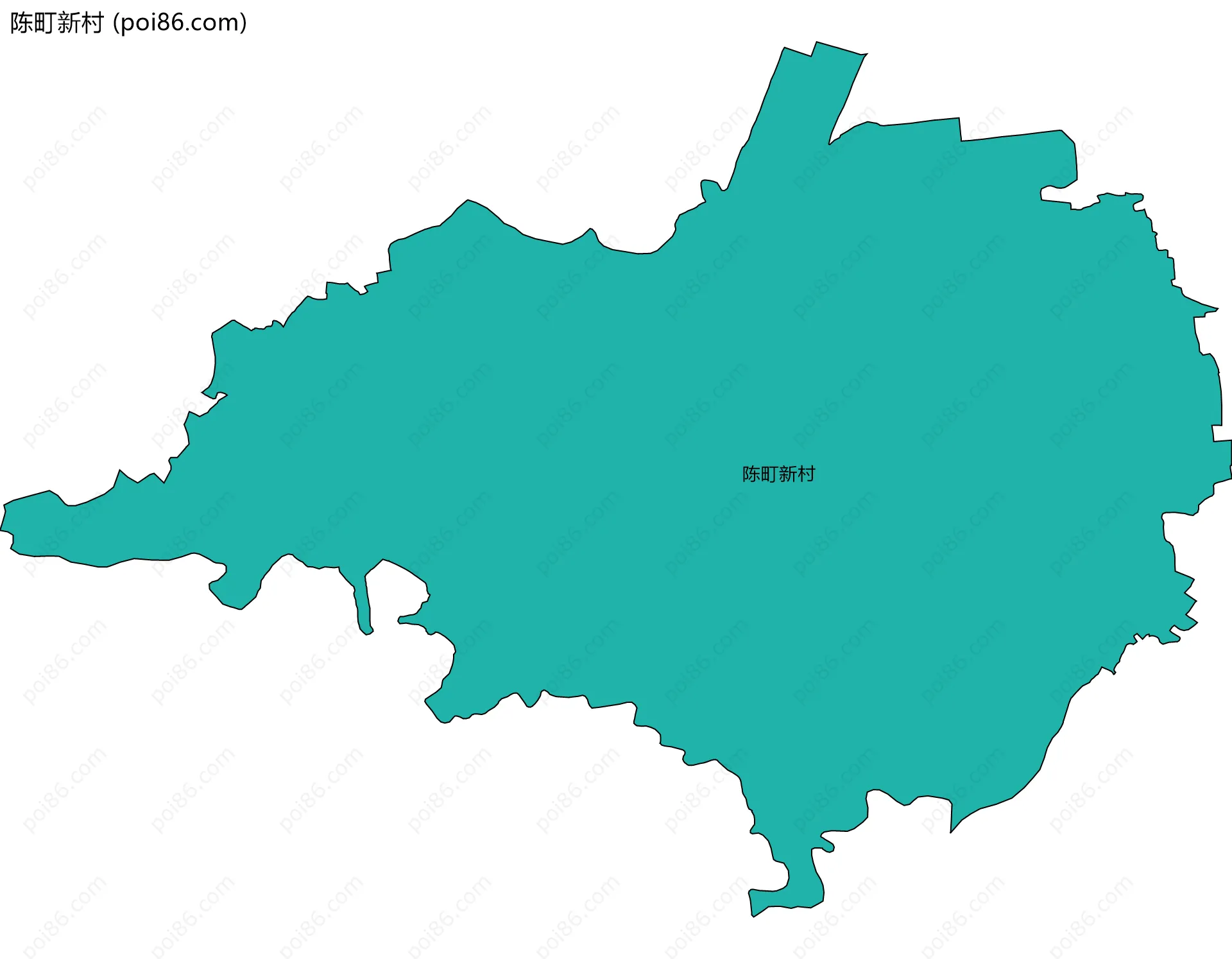 陈町新村边界地图