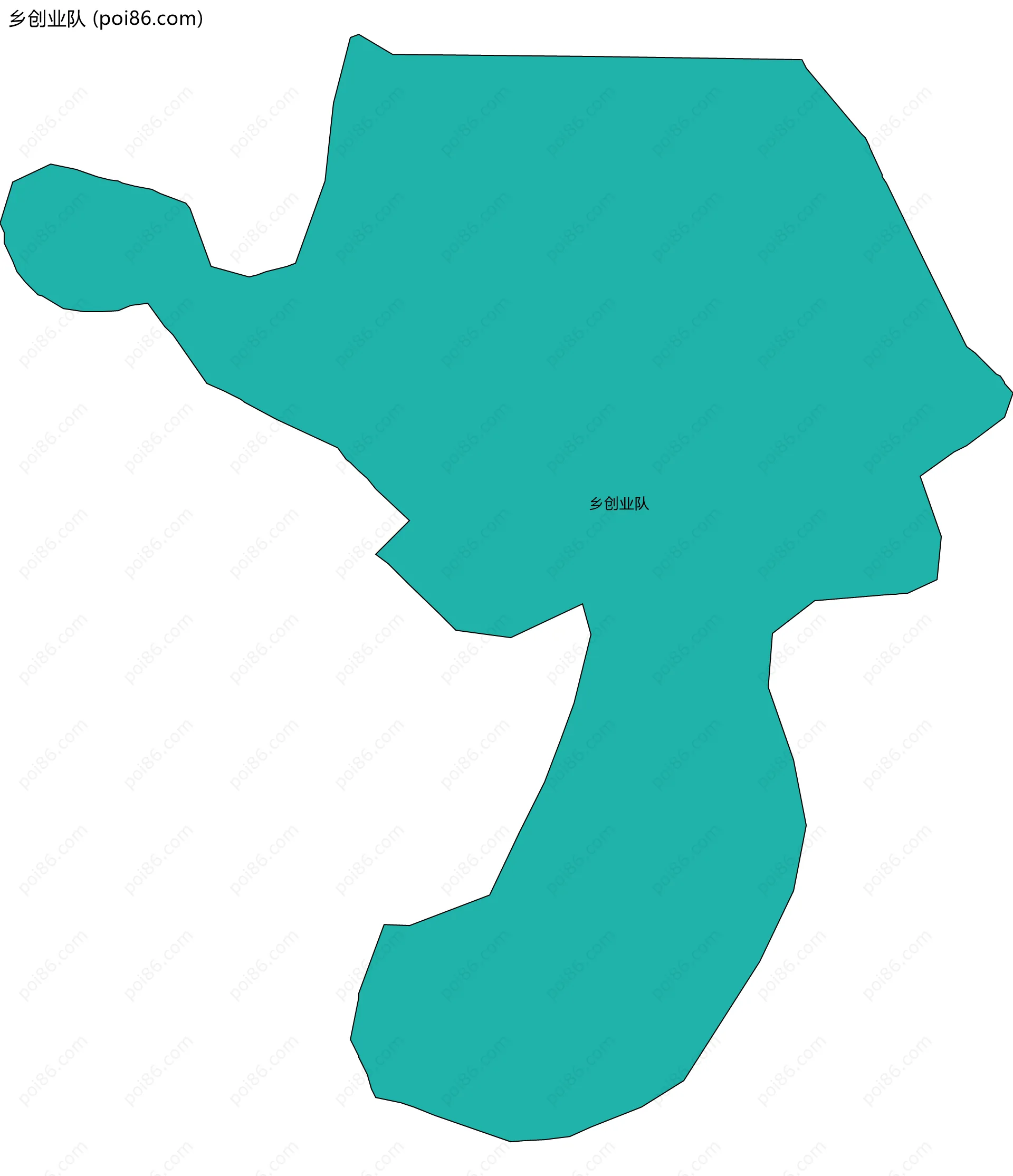 乡创业队边界地图