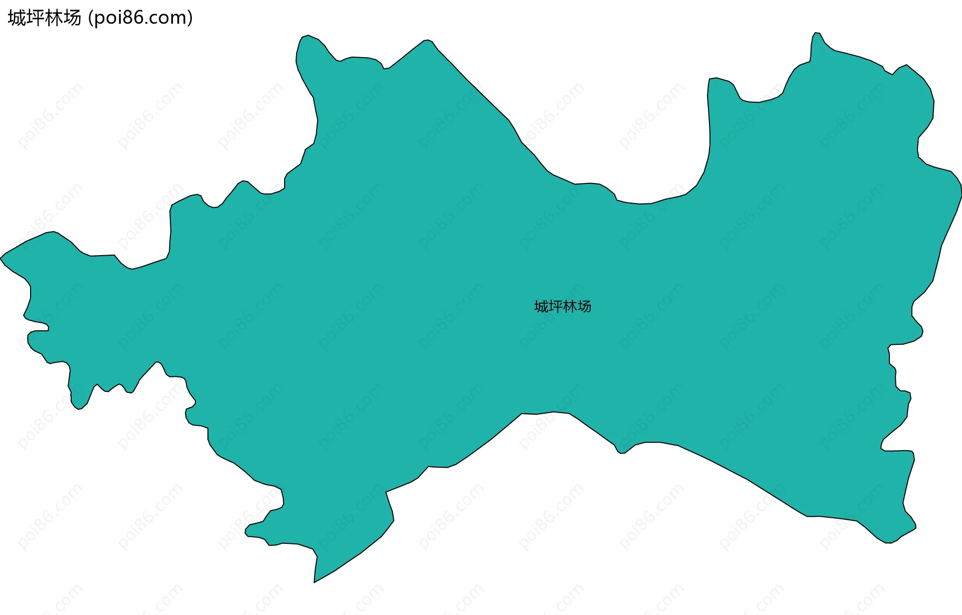 城坪林场边界地图