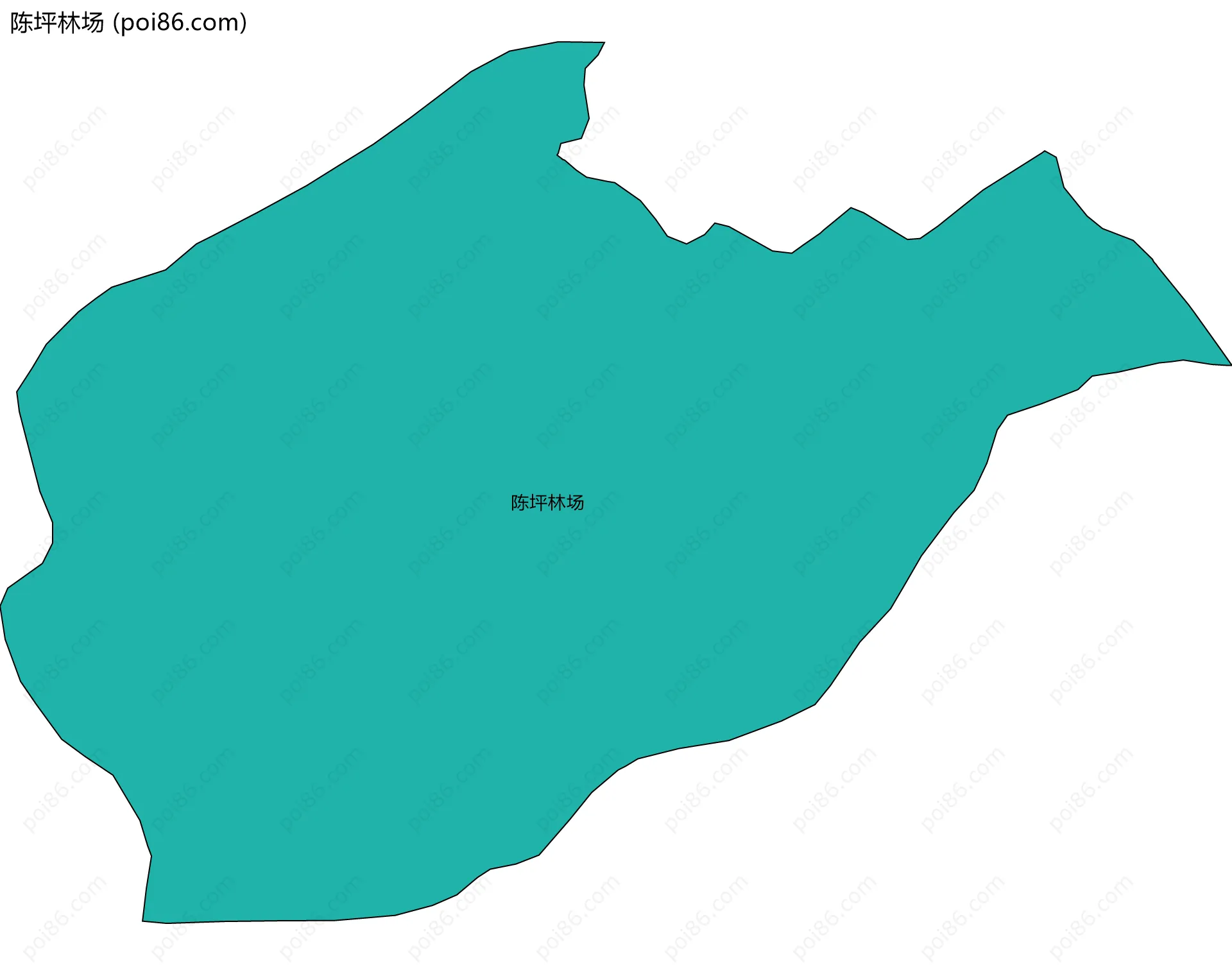 陈坪林场边界地图