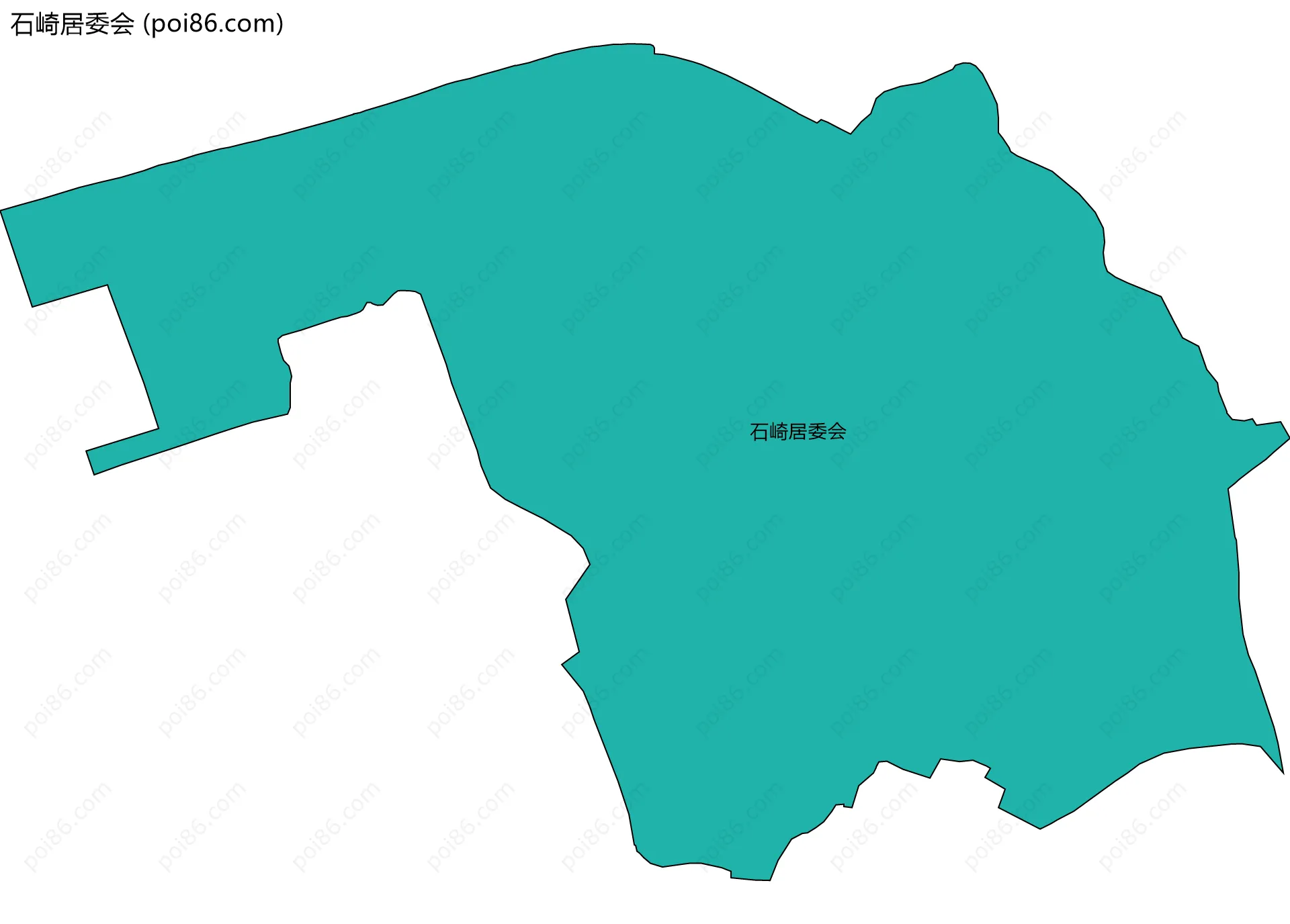 石崎居委会边界地图