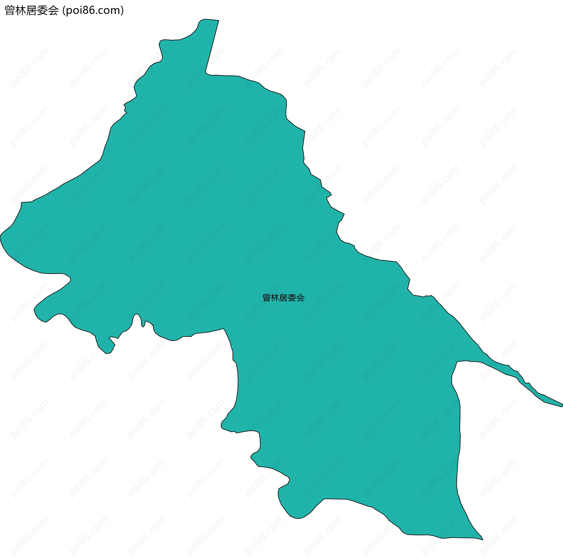 曾林居委会边界地图