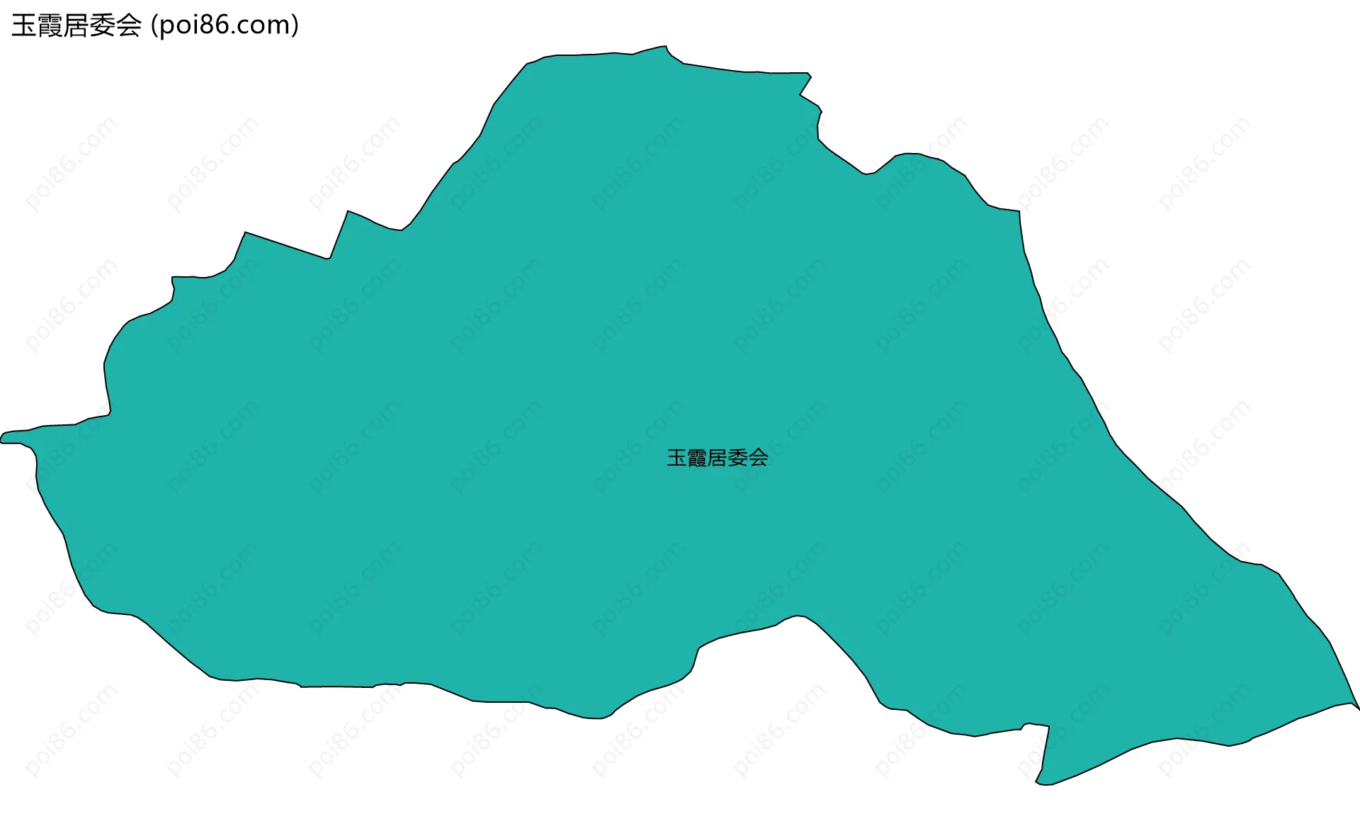 玉霞居委会边界地图