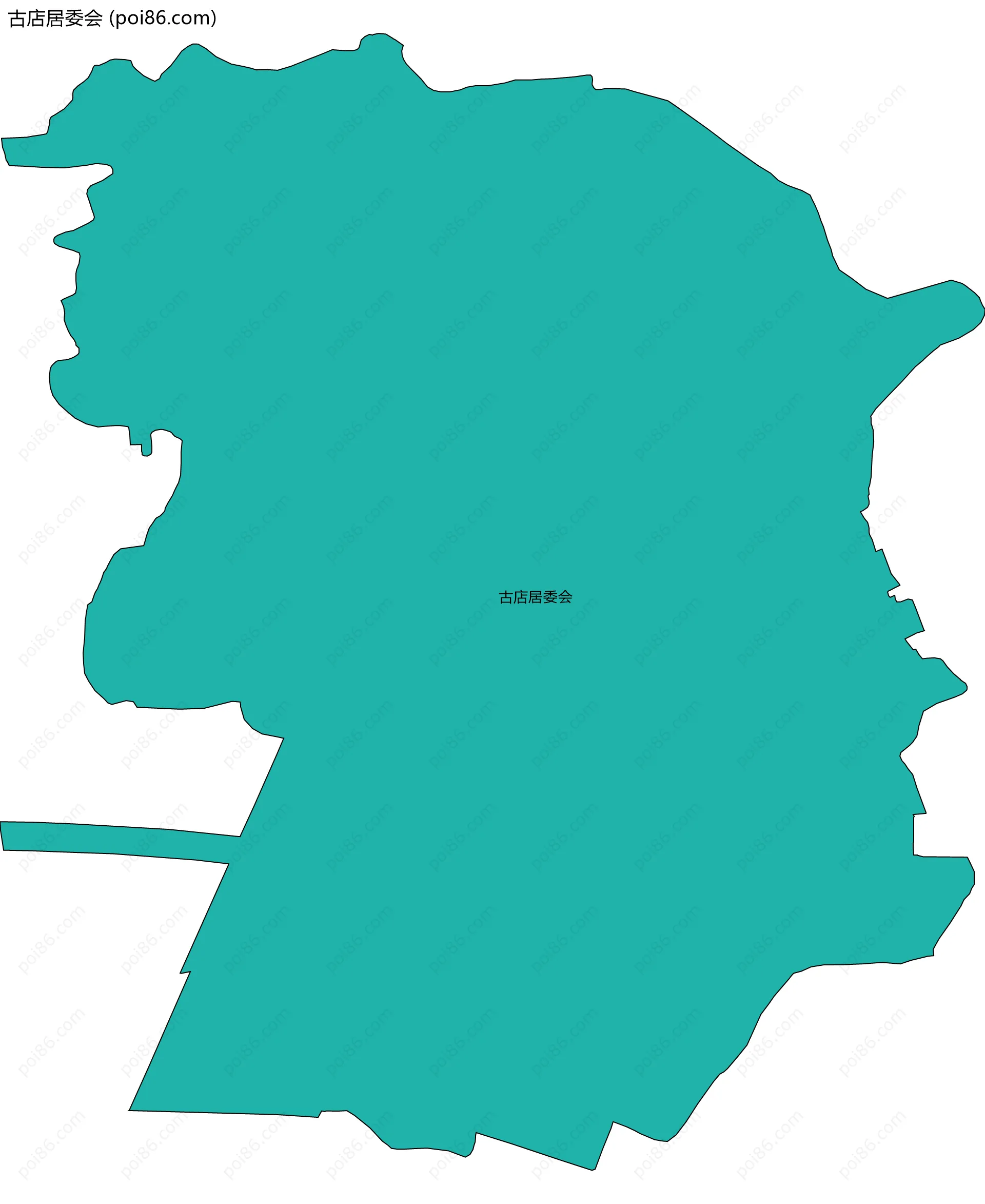 古店居委会边界地图