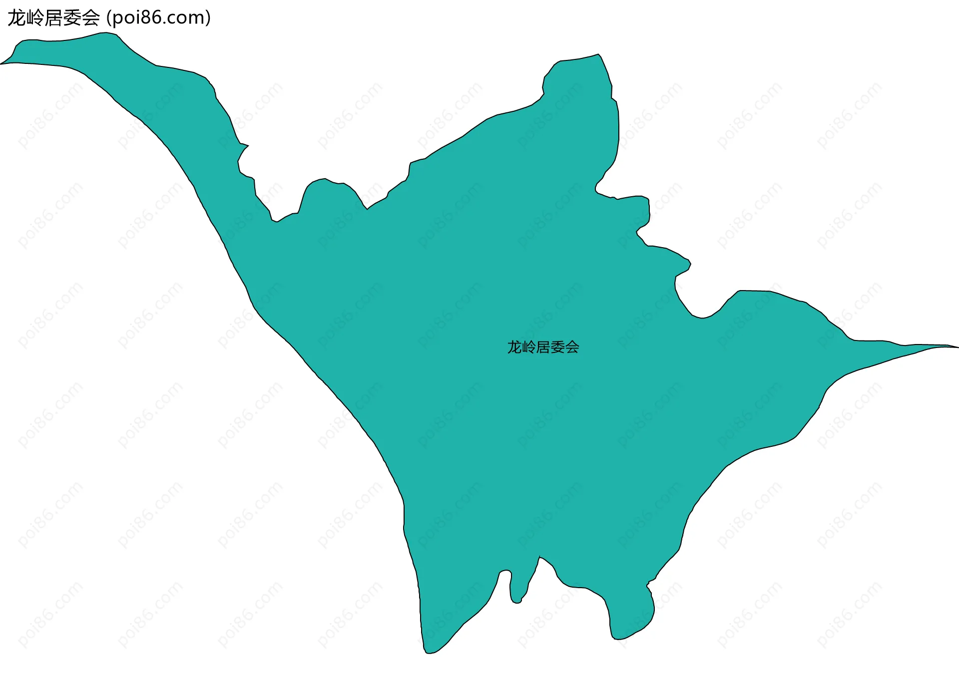 龙岭居委会边界地图