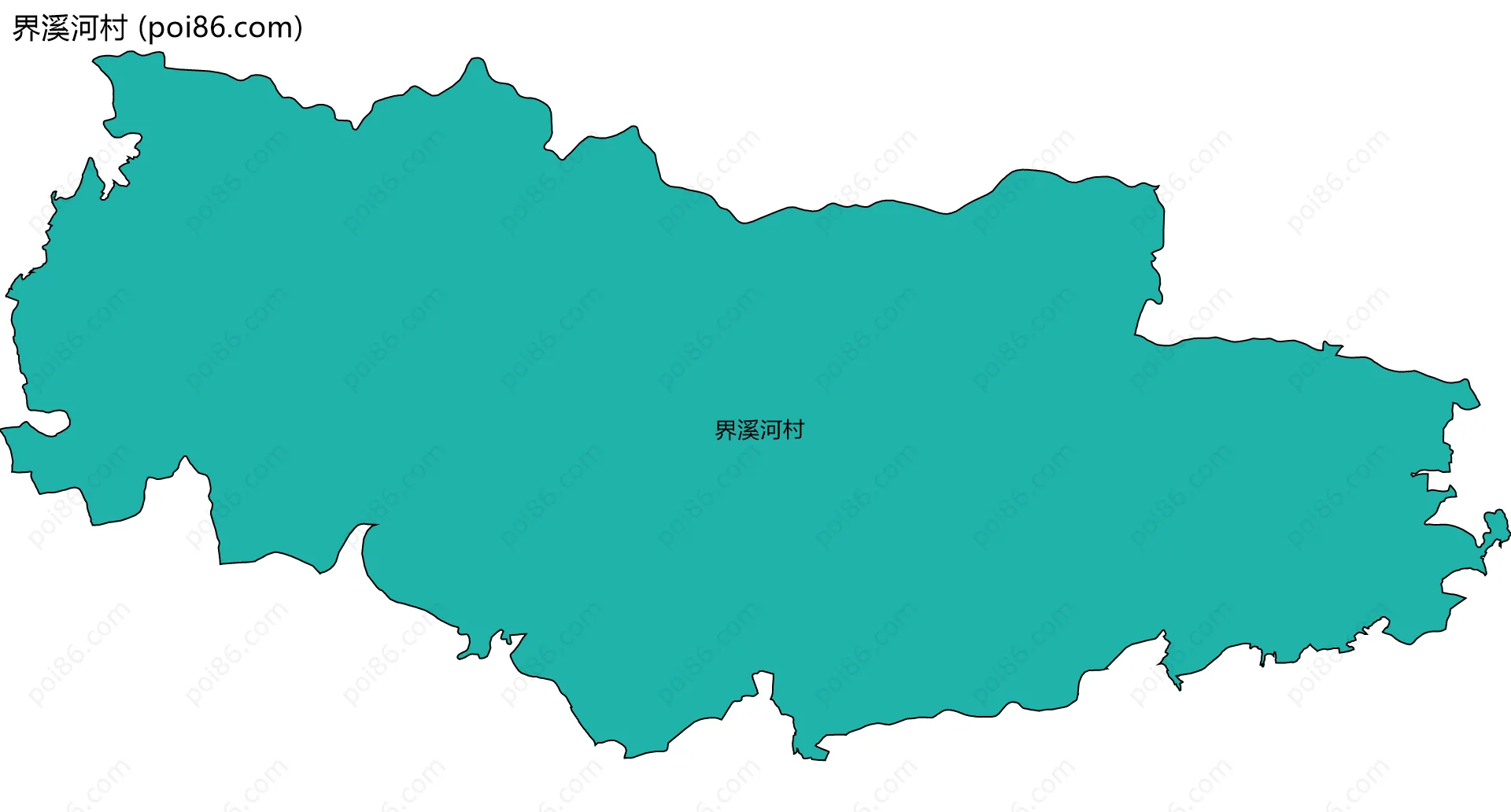 界溪河村边界地图