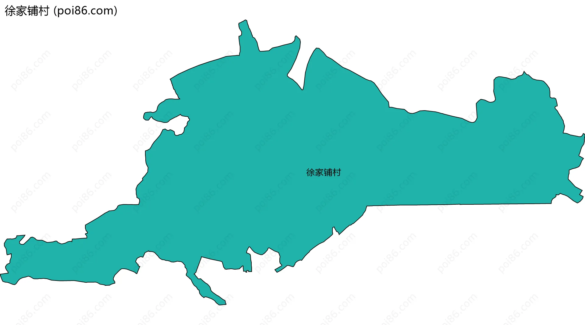 徐家铺村边界地图