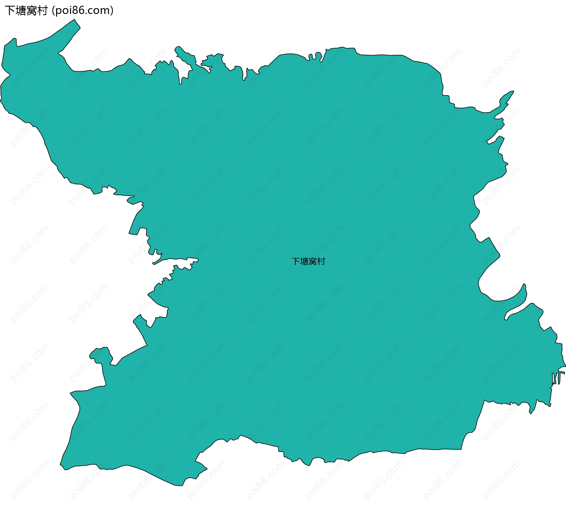 下塘窝村边界地图