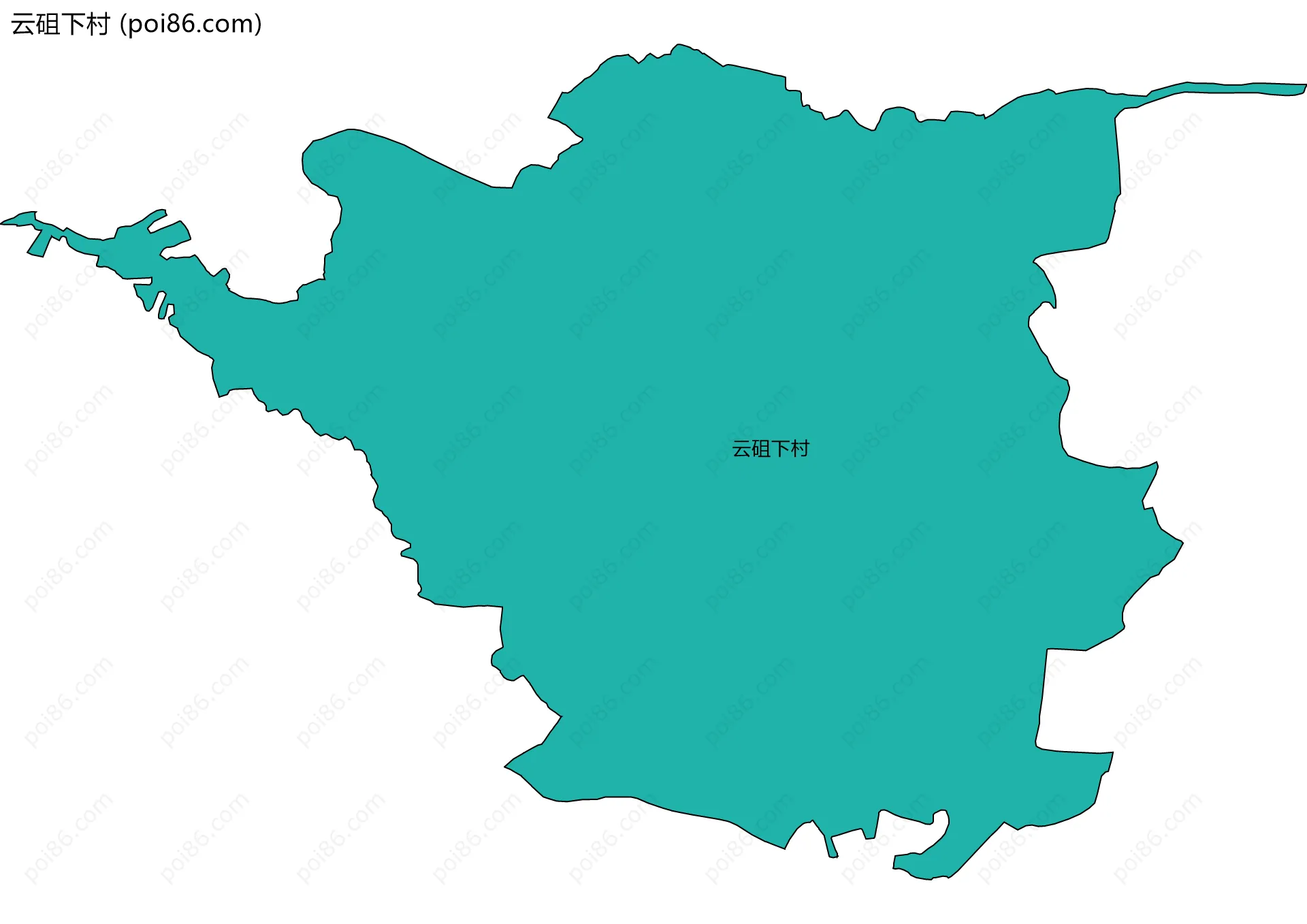 云砠下村边界地图