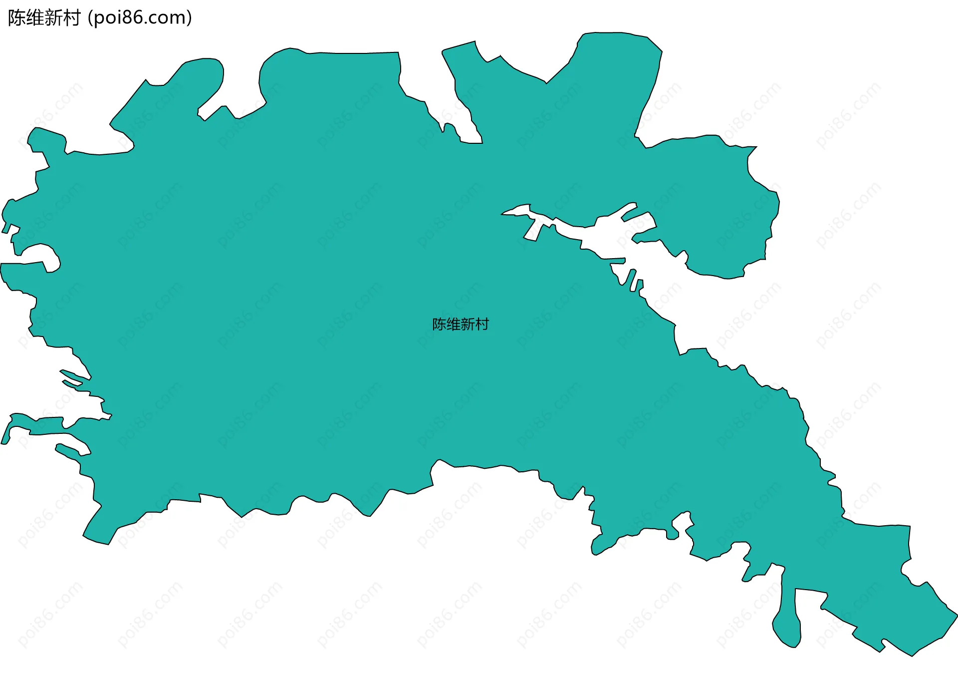 陈维新村边界地图