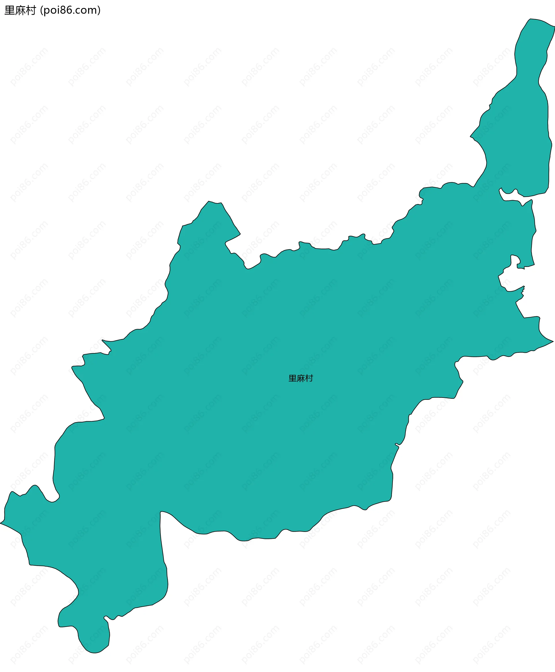 里麻村边界地图