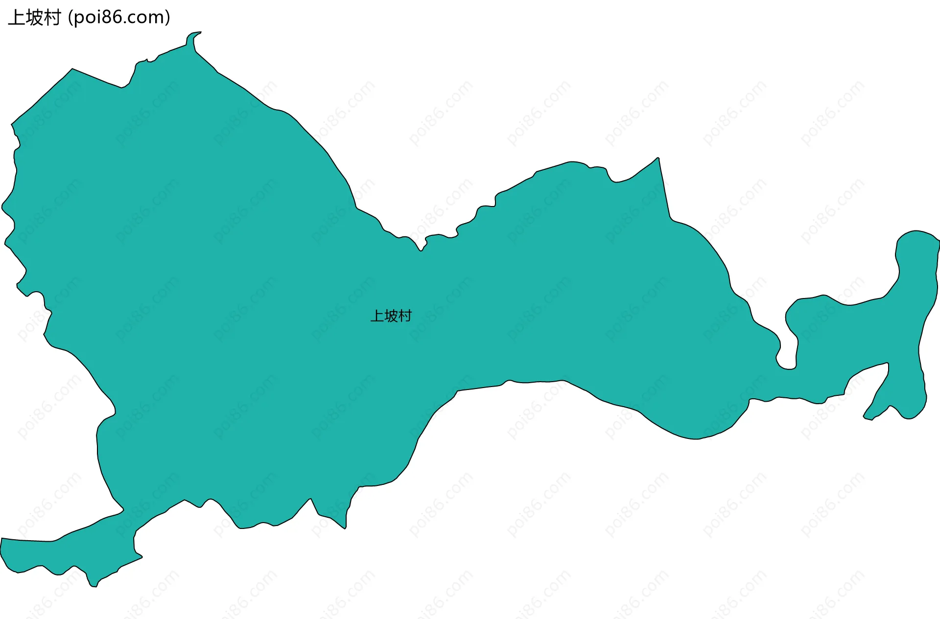 上坡村边界地图
