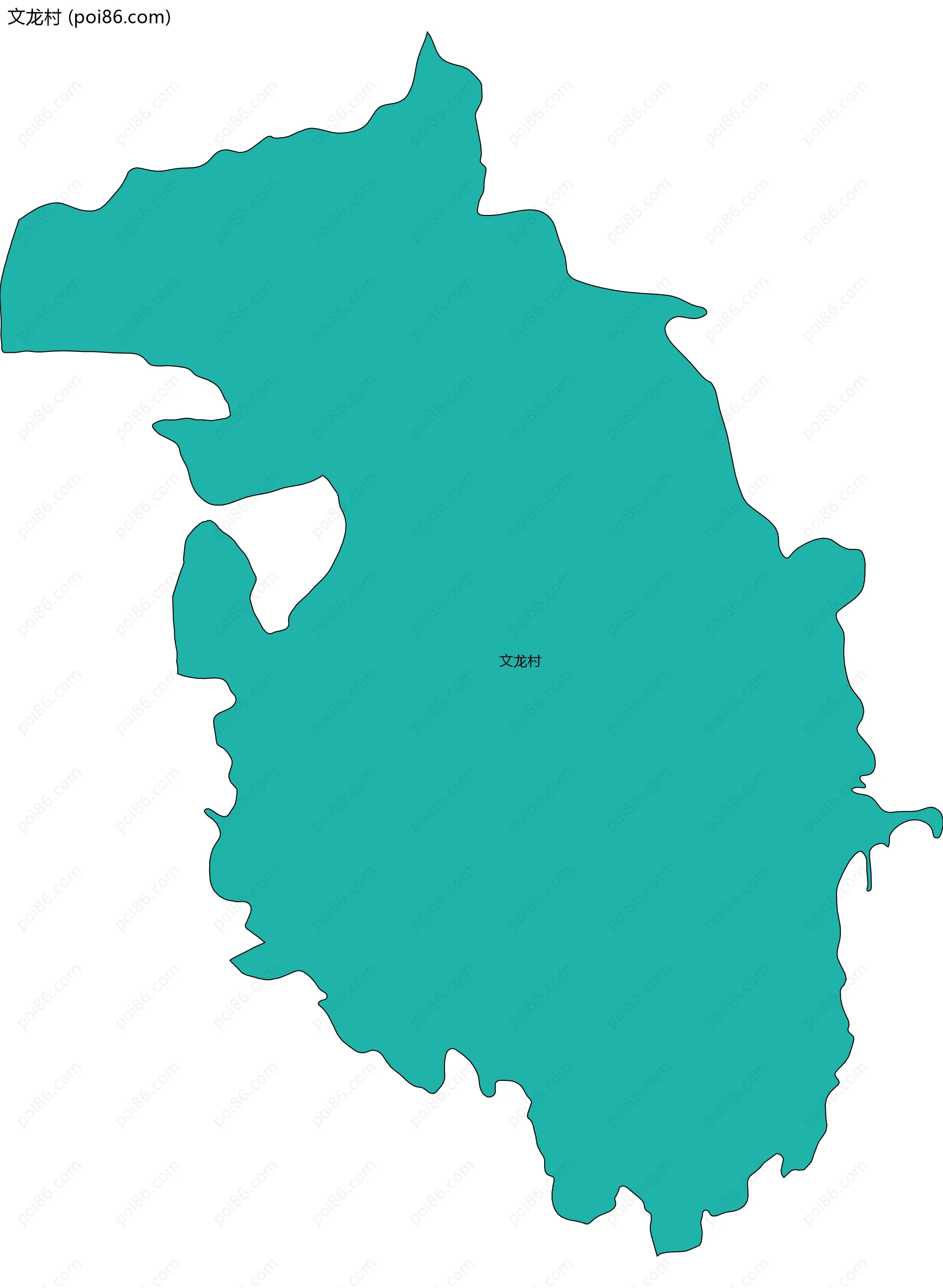 文龙村边界地图