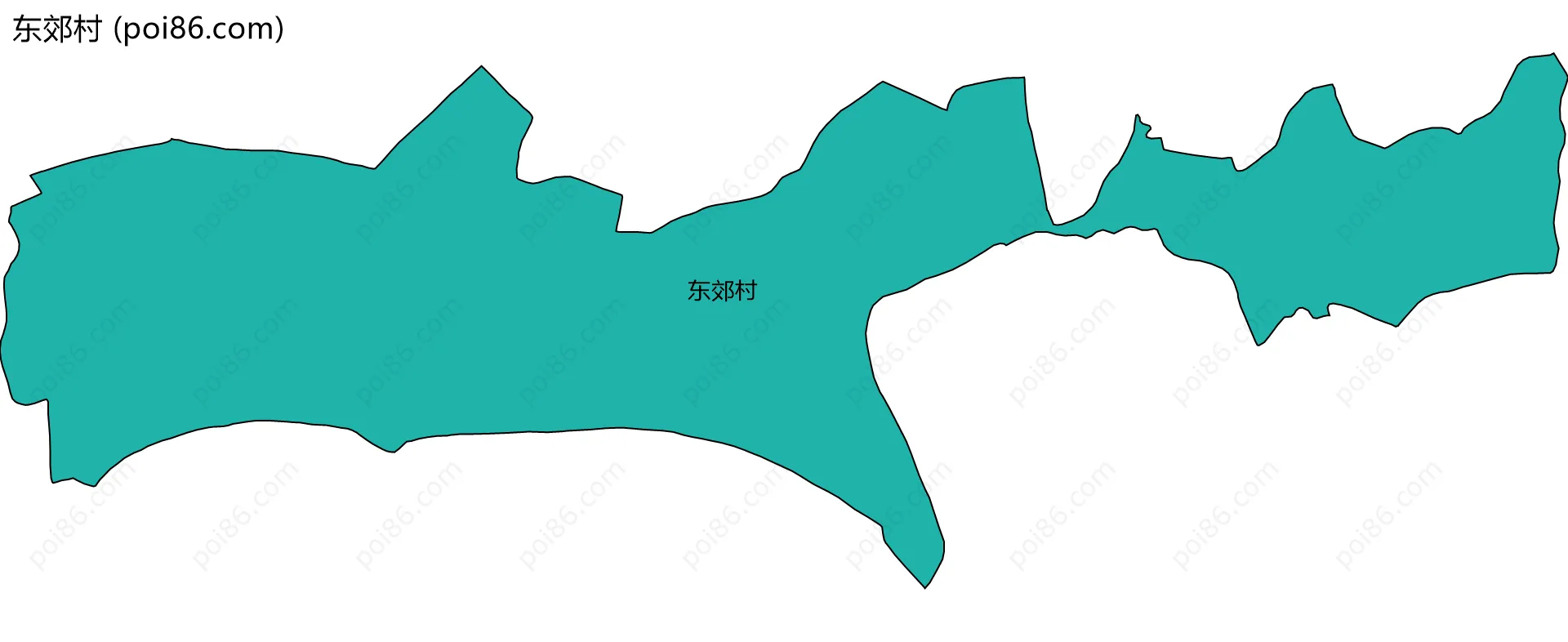 东郊村边界地图