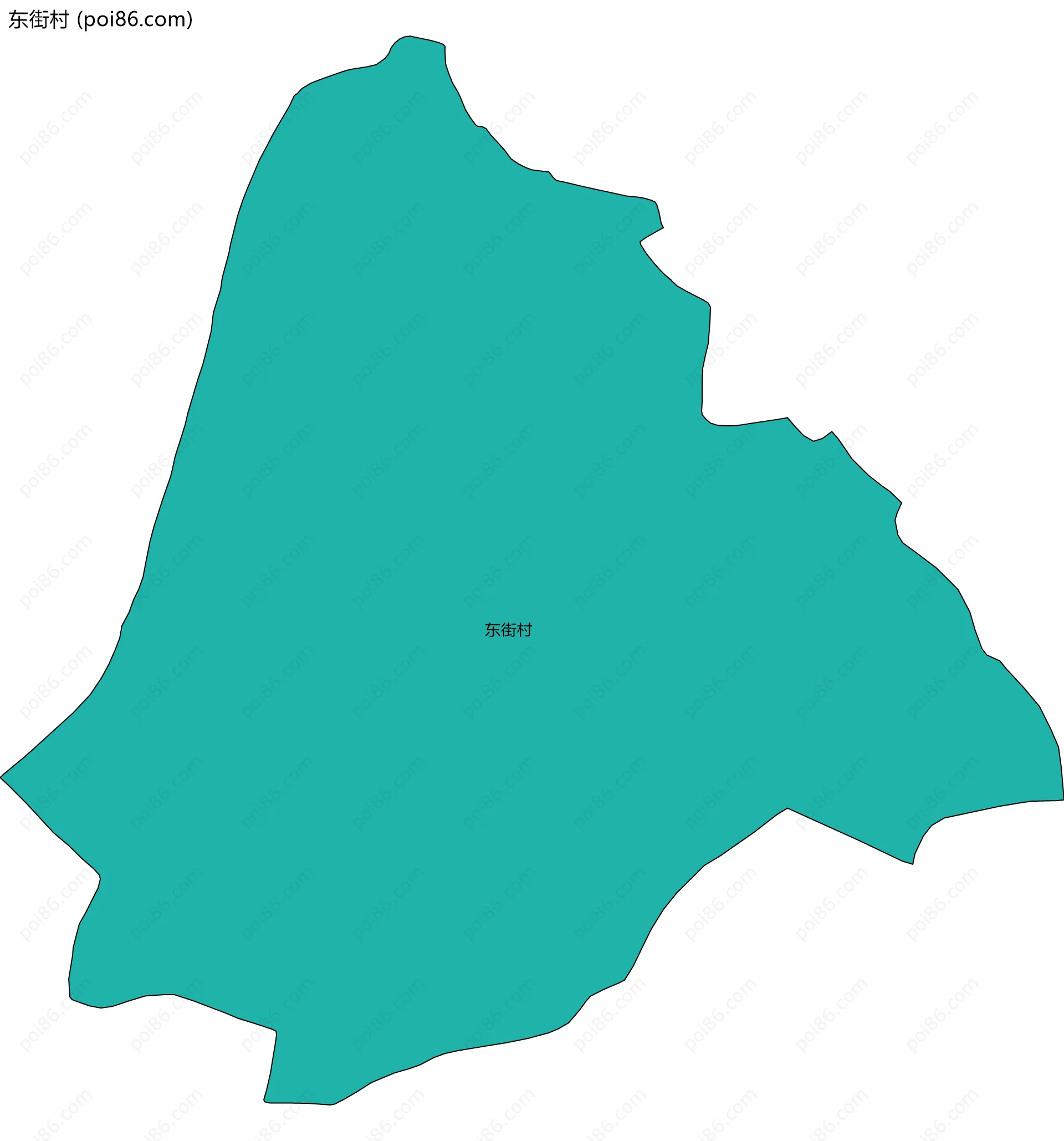 东街村边界地图