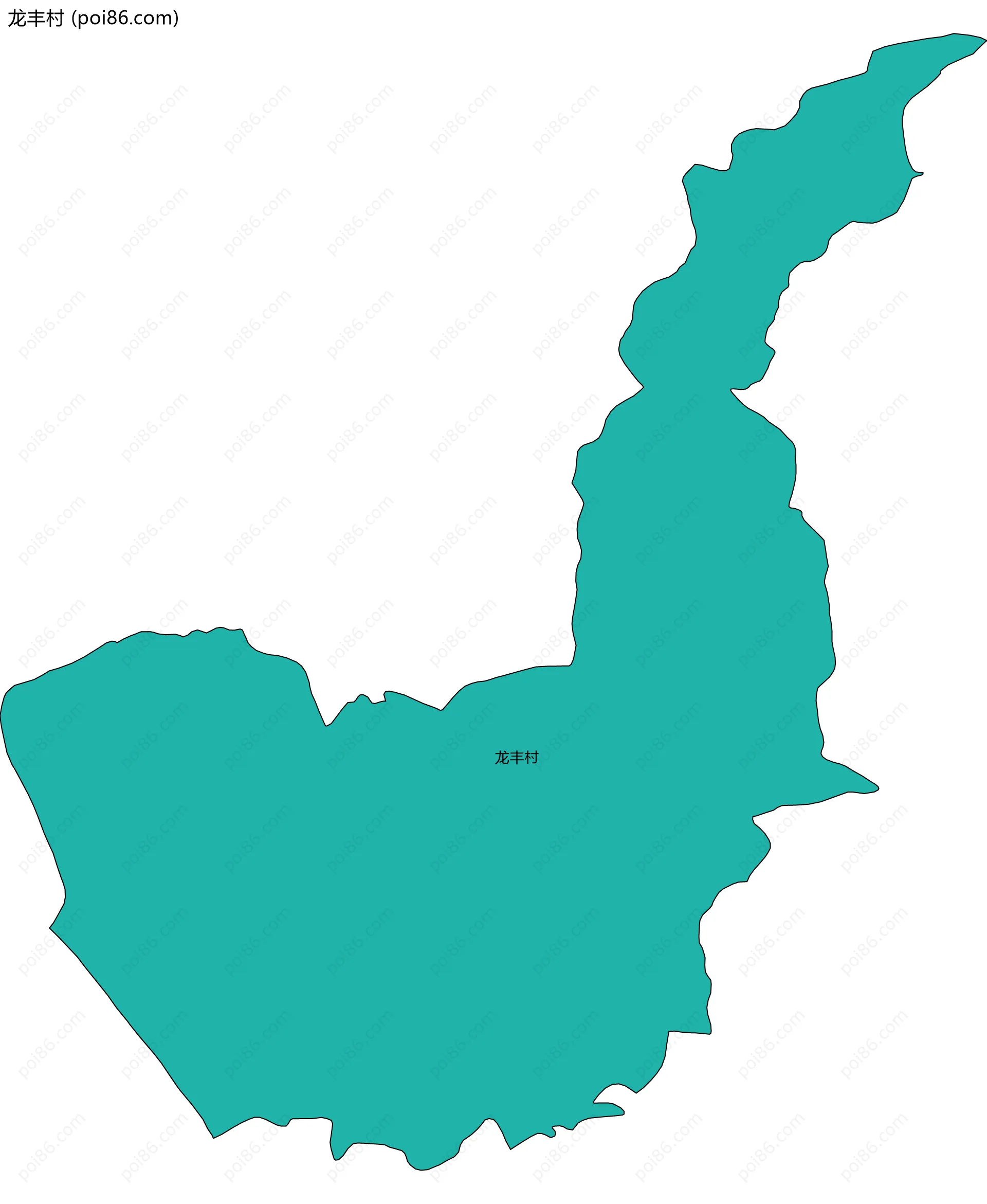 龙丰村边界地图