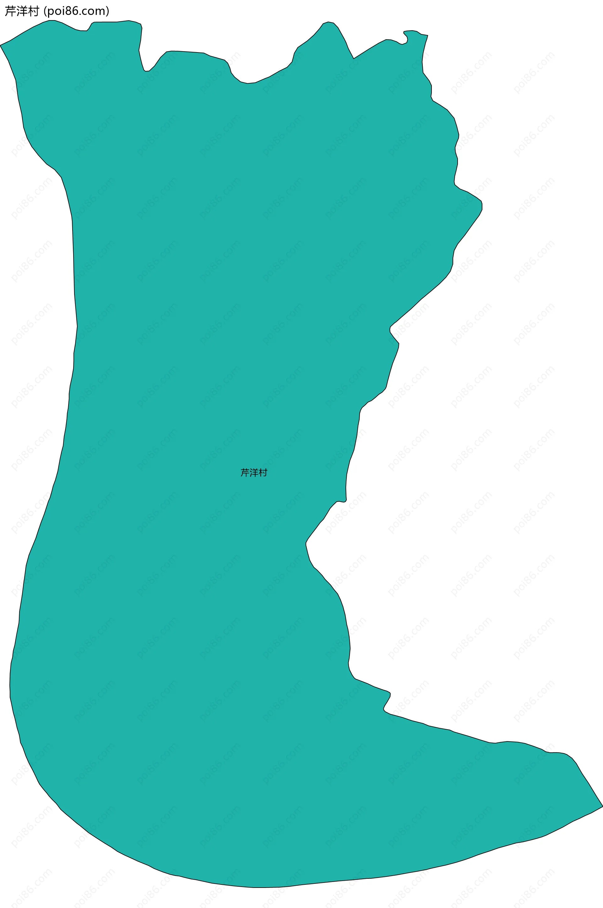 芹洋村边界地图