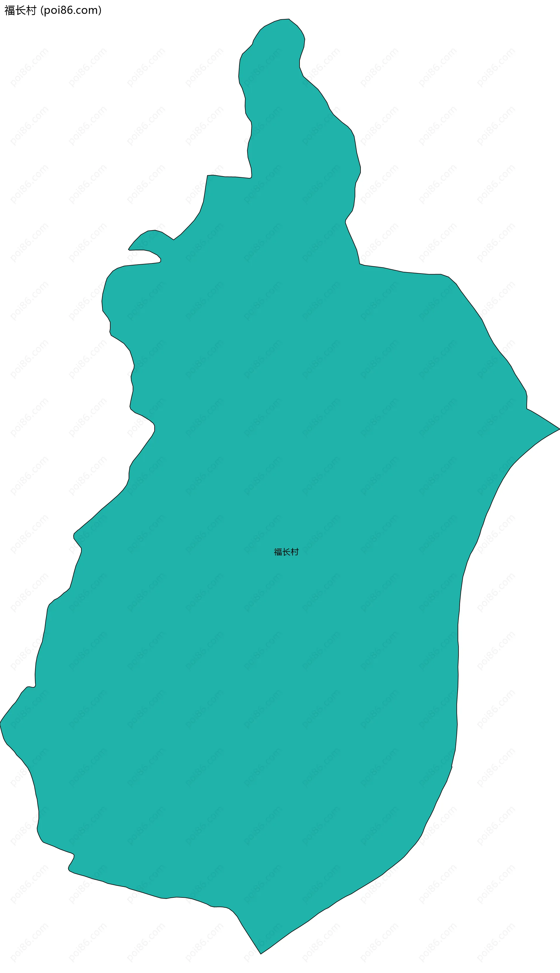 福长村边界地图