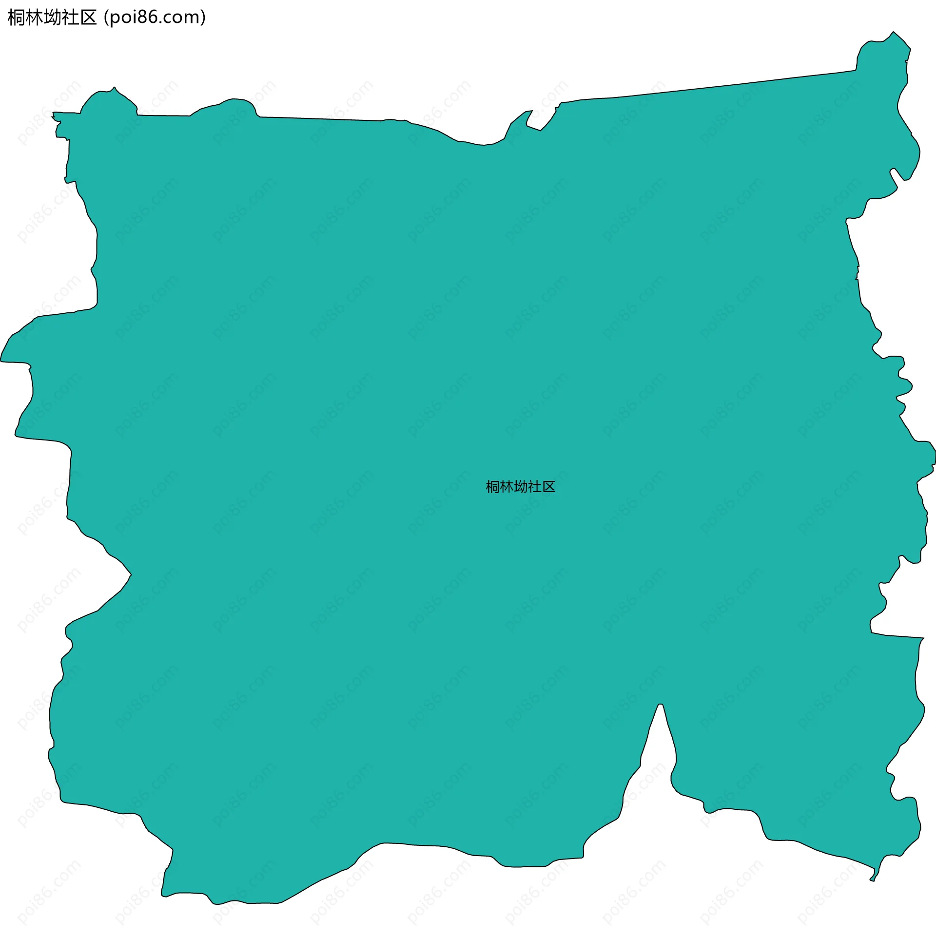 桐林坳社区边界地图