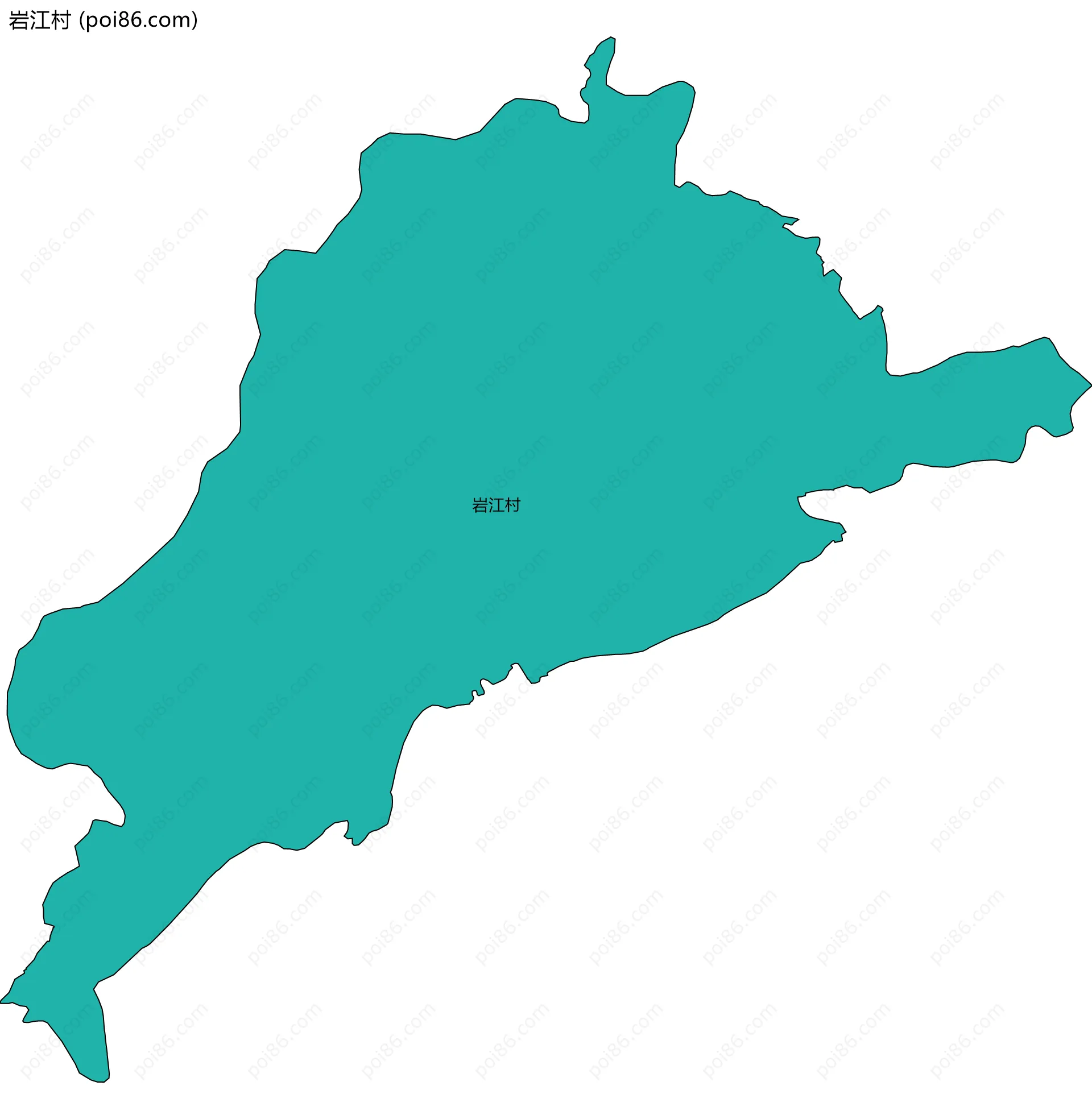 岩江村边界地图