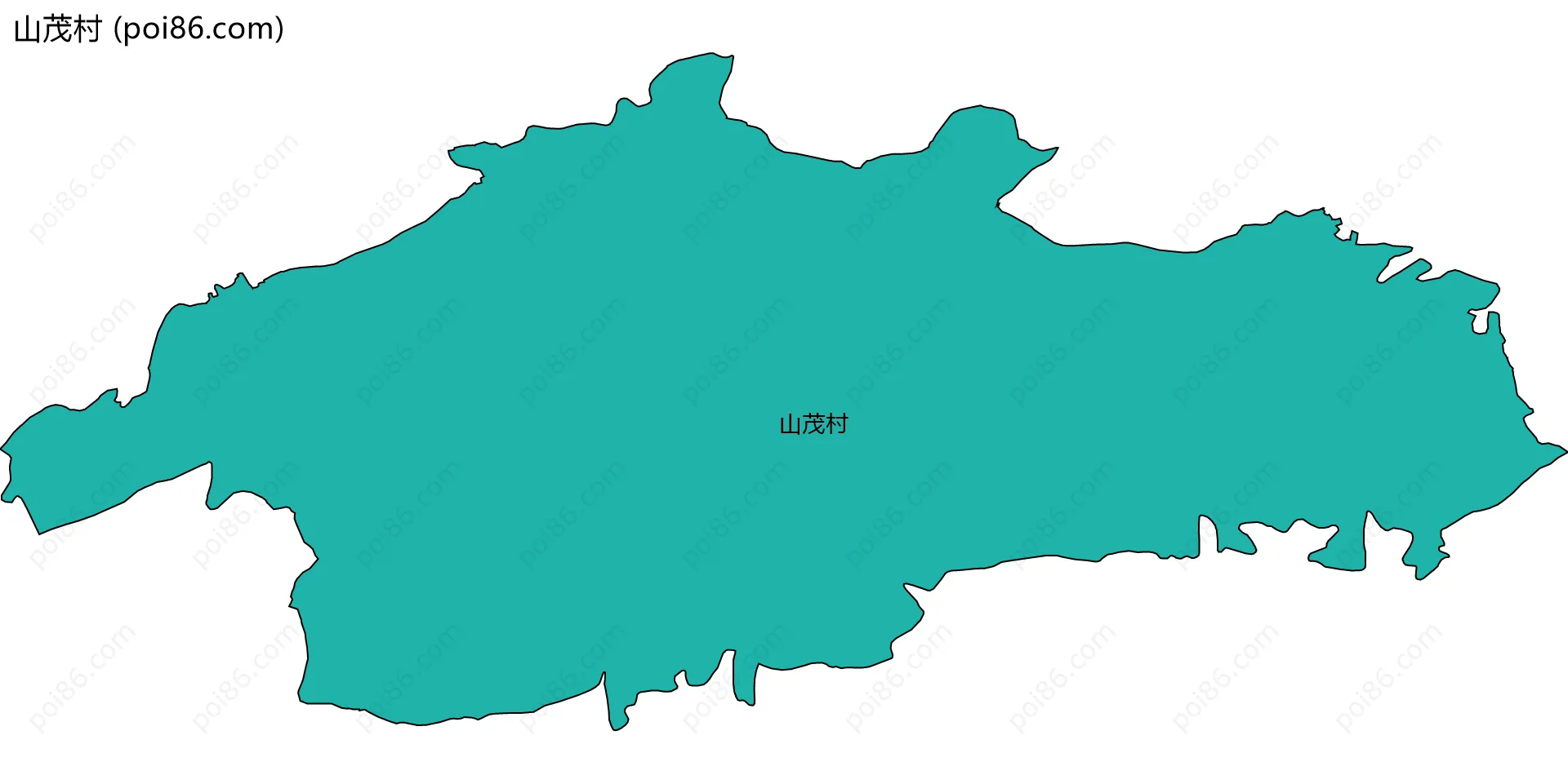 山茂村边界地图