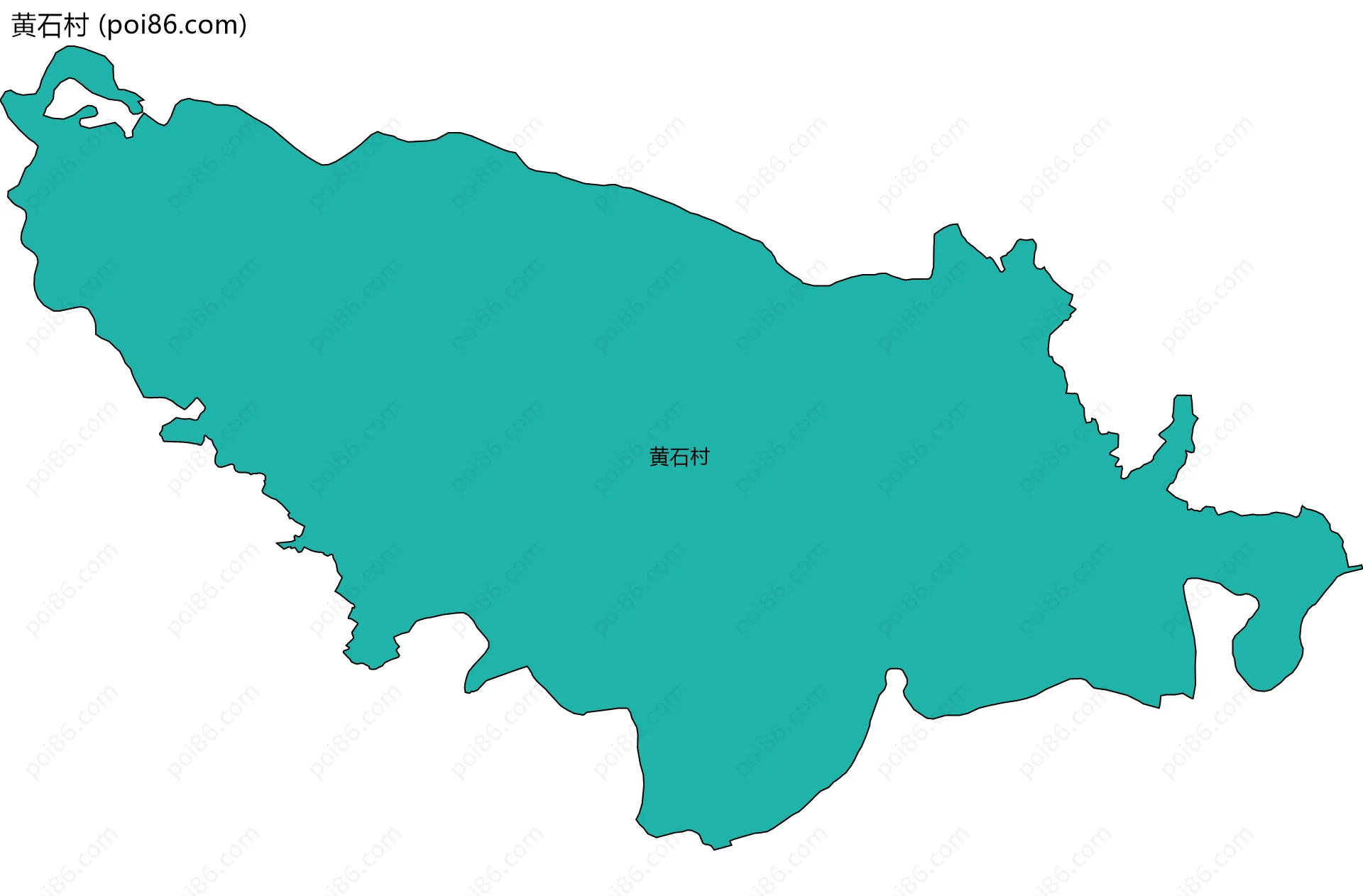 黄石村边界地图