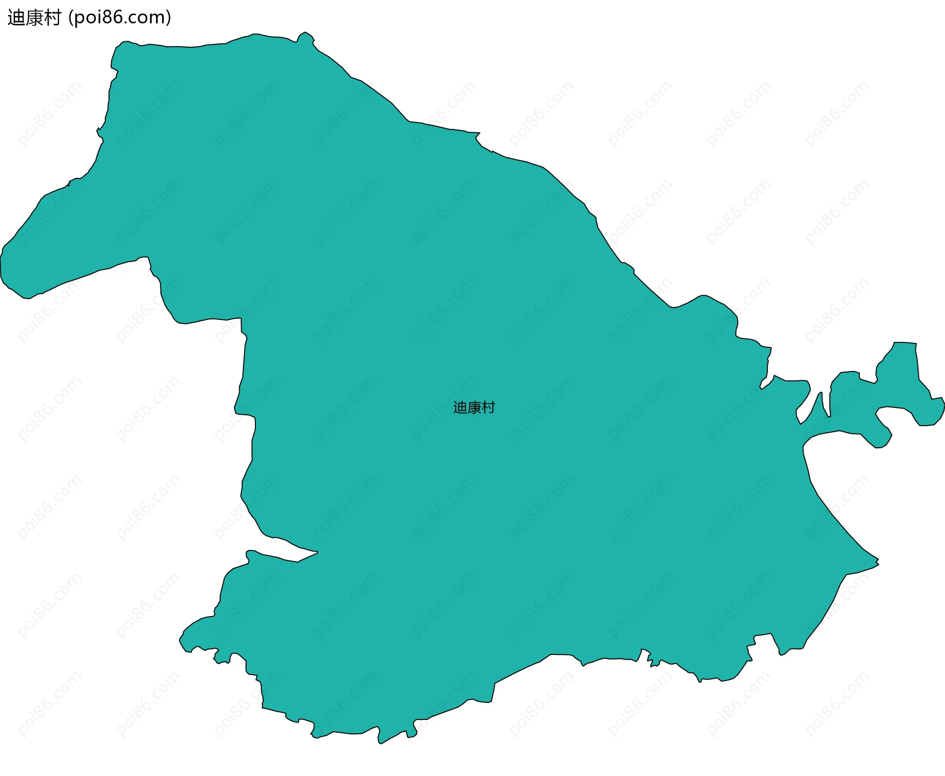 迪康村边界地图