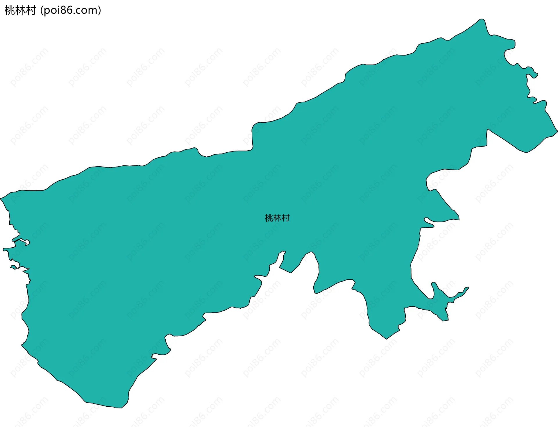 桃林村边界地图