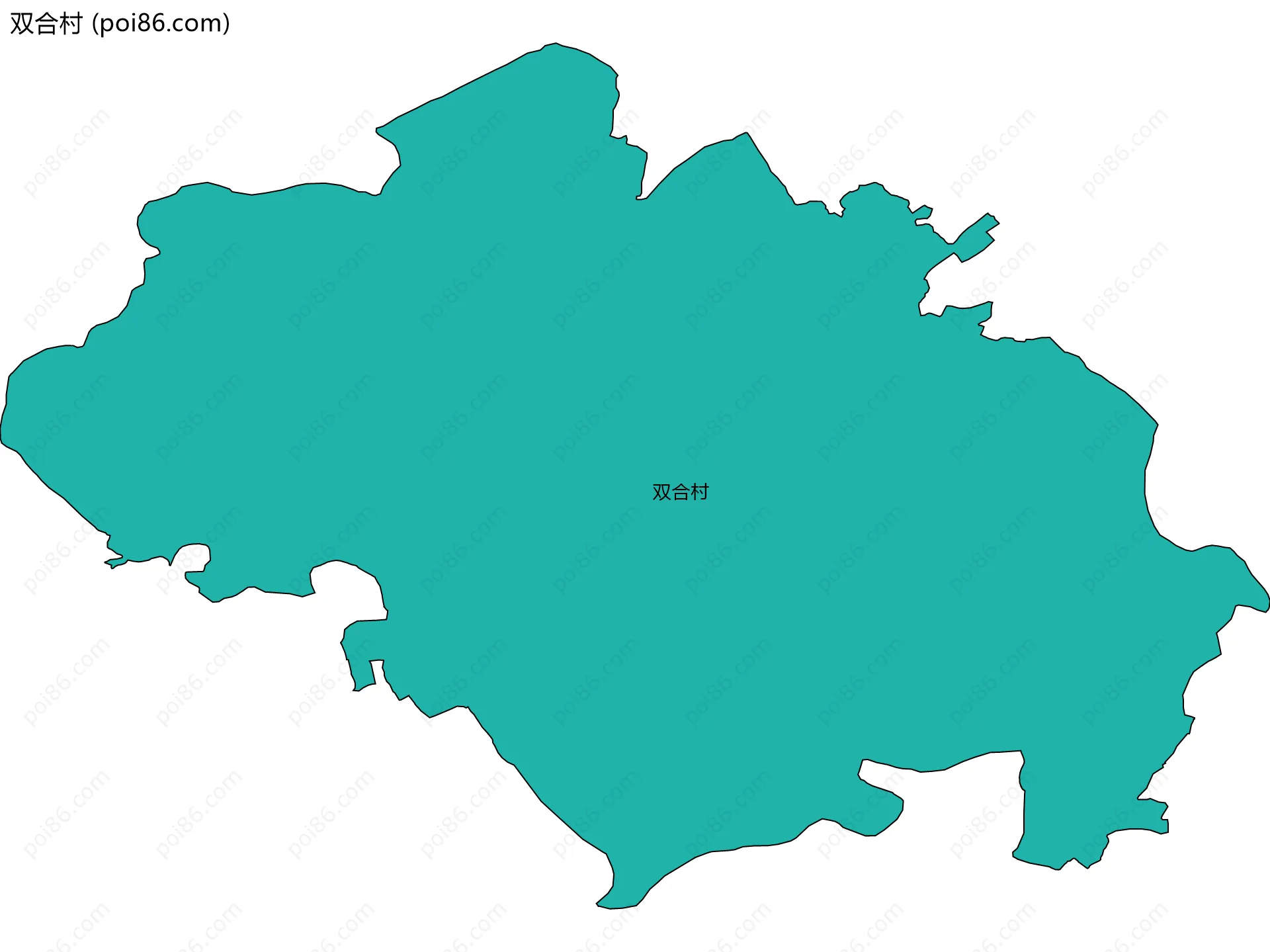 双合村边界地图