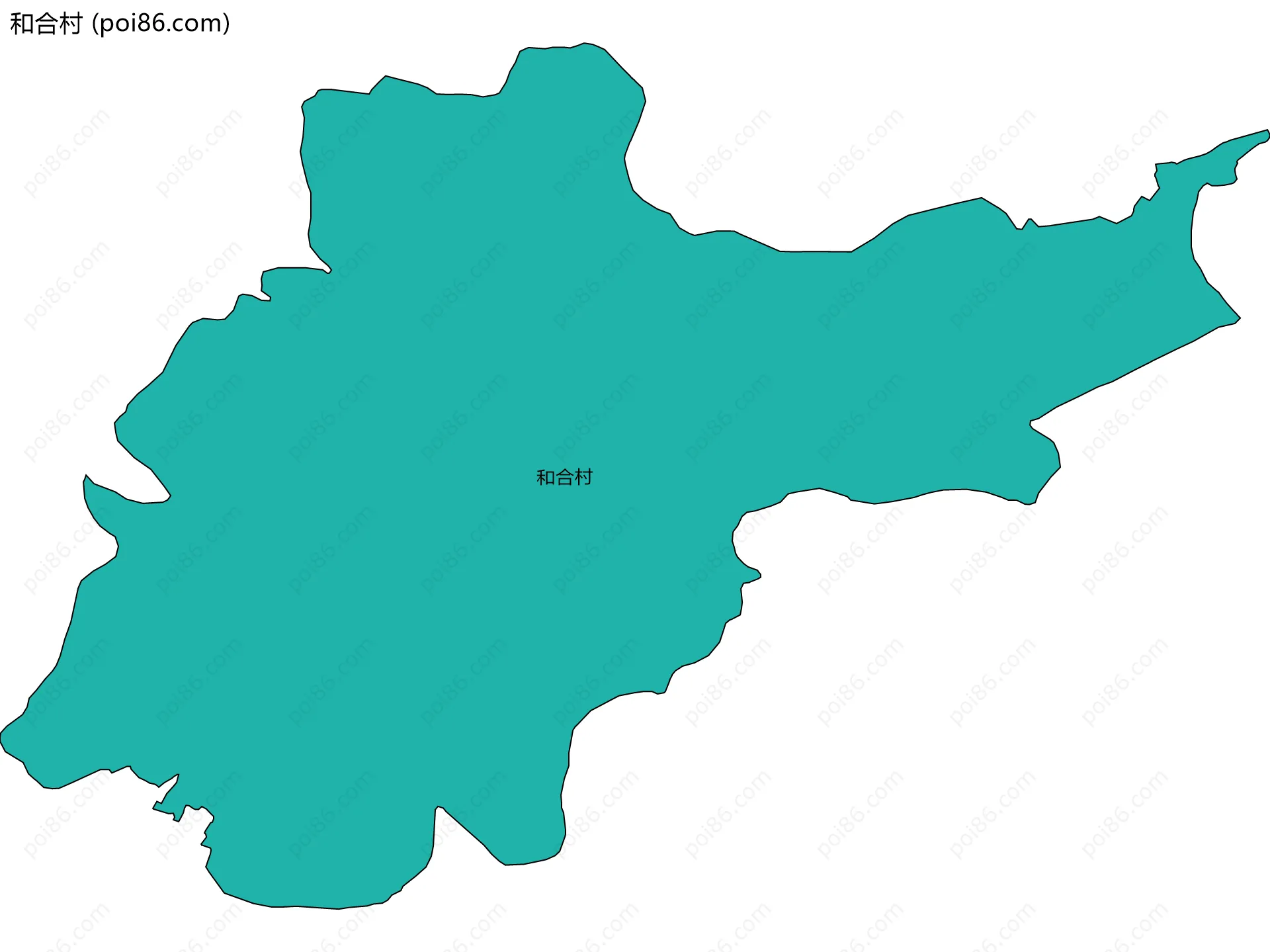 和合村边界地图