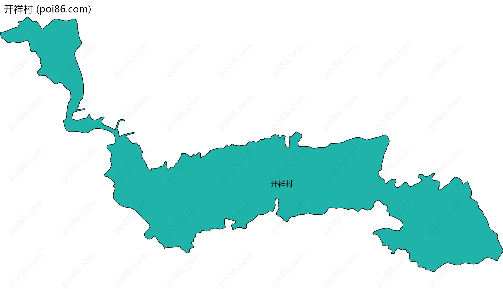 开祥村边界地图