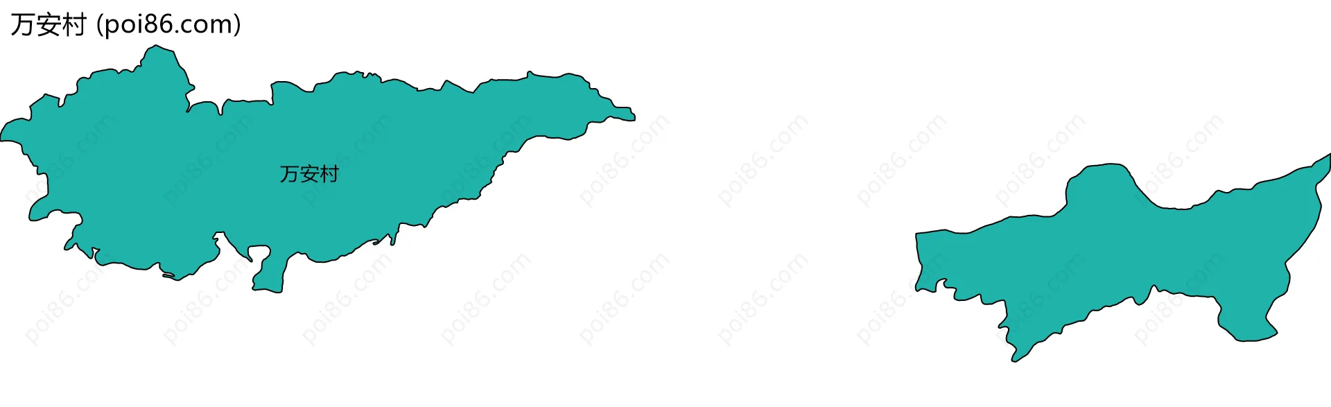 万安村边界地图