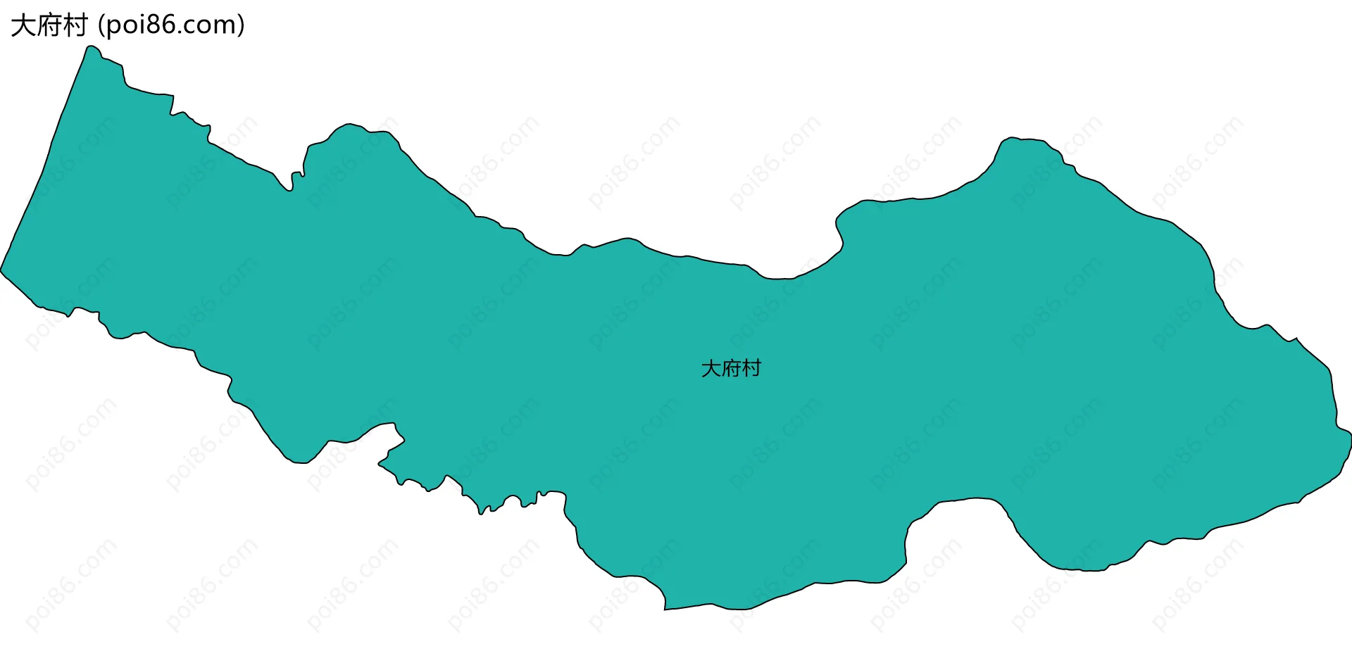 大府村边界地图