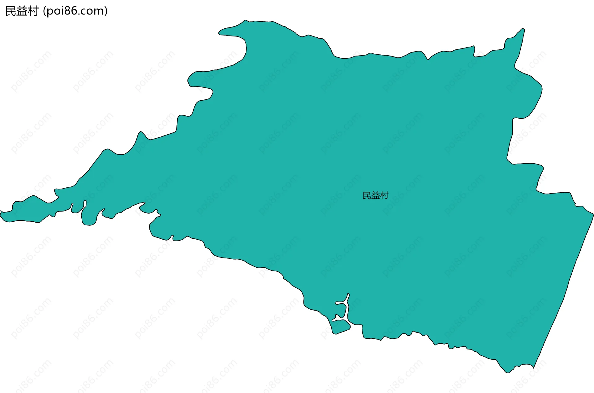 民益村边界地图