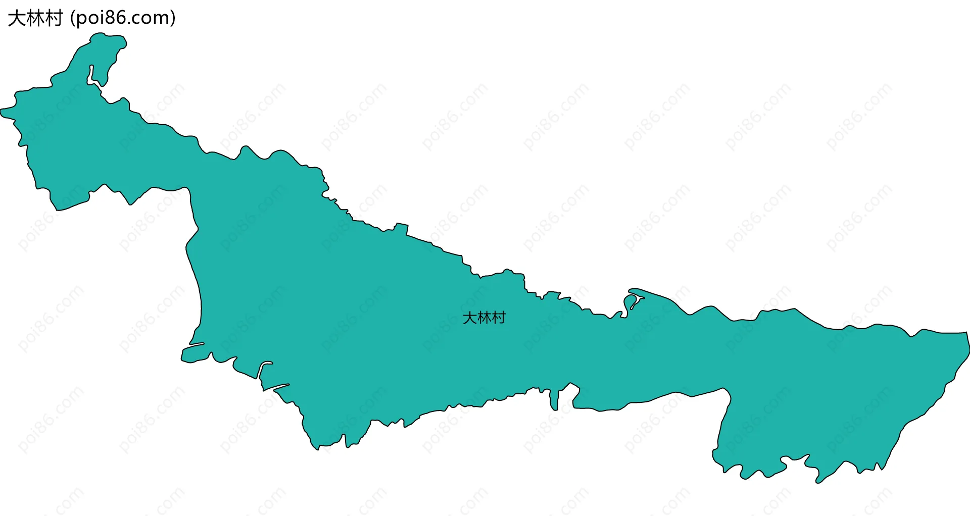 大林村边界地图