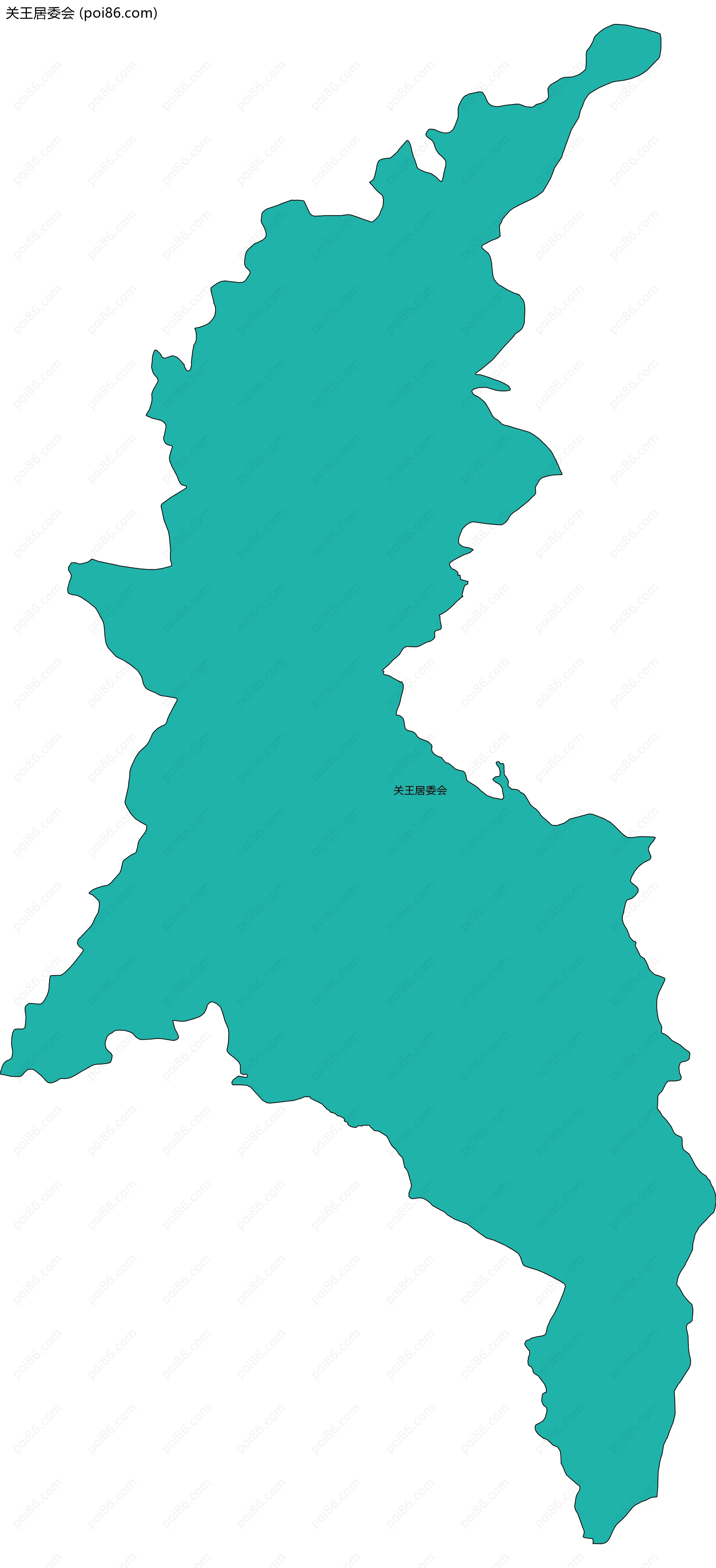 关王居委会边界地图