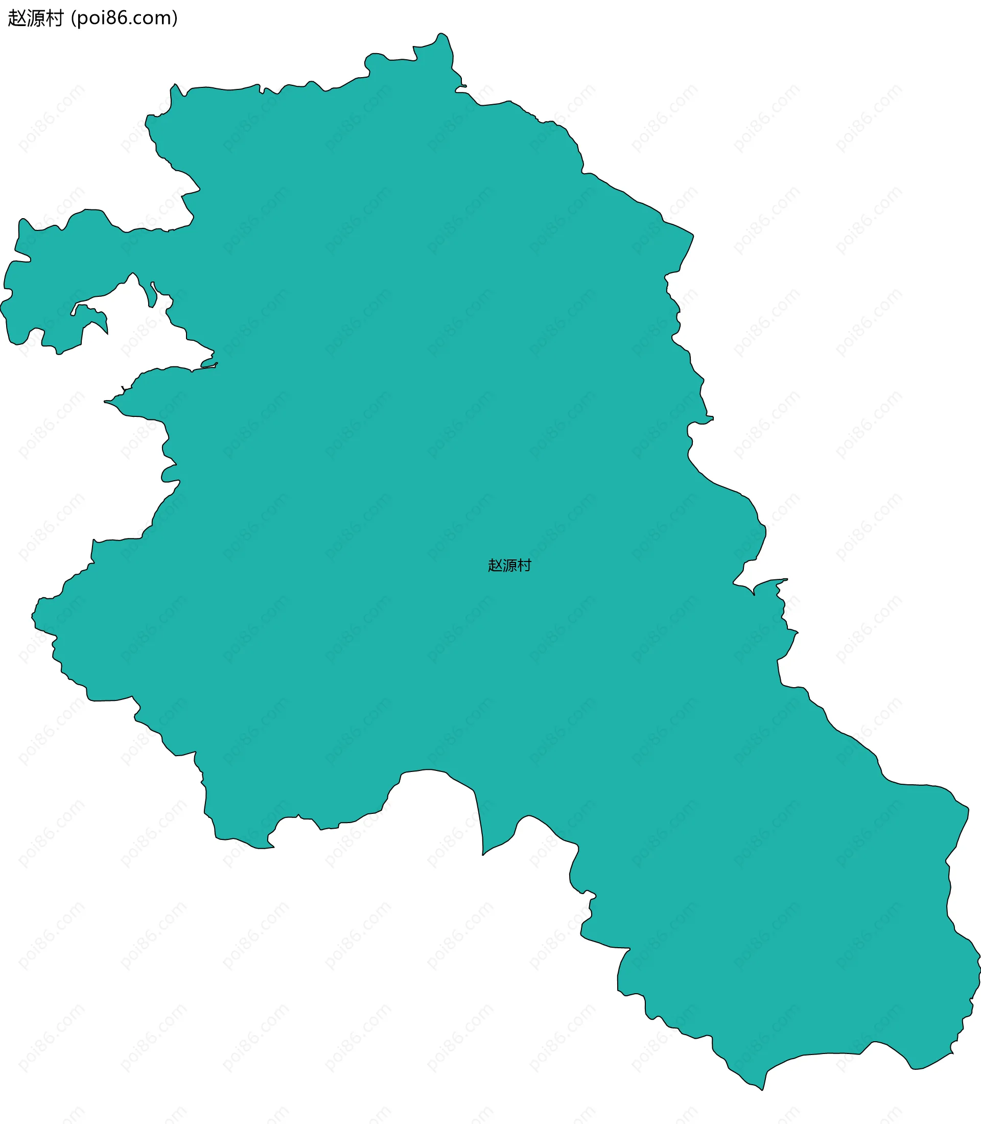 赵源村边界地图