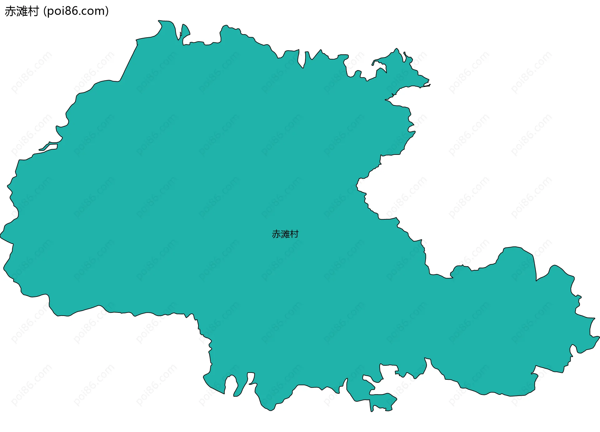 赤滩村边界地图